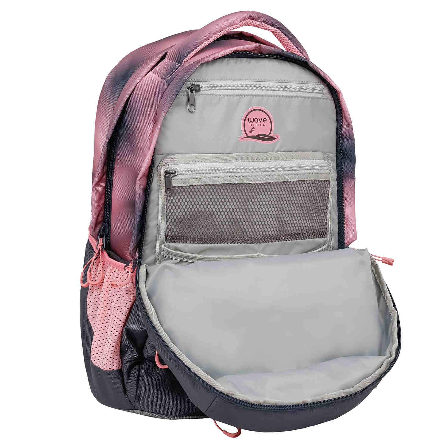 Wave Infinity Move Gradient Pinky Schulrucksack Set 3 tlg.