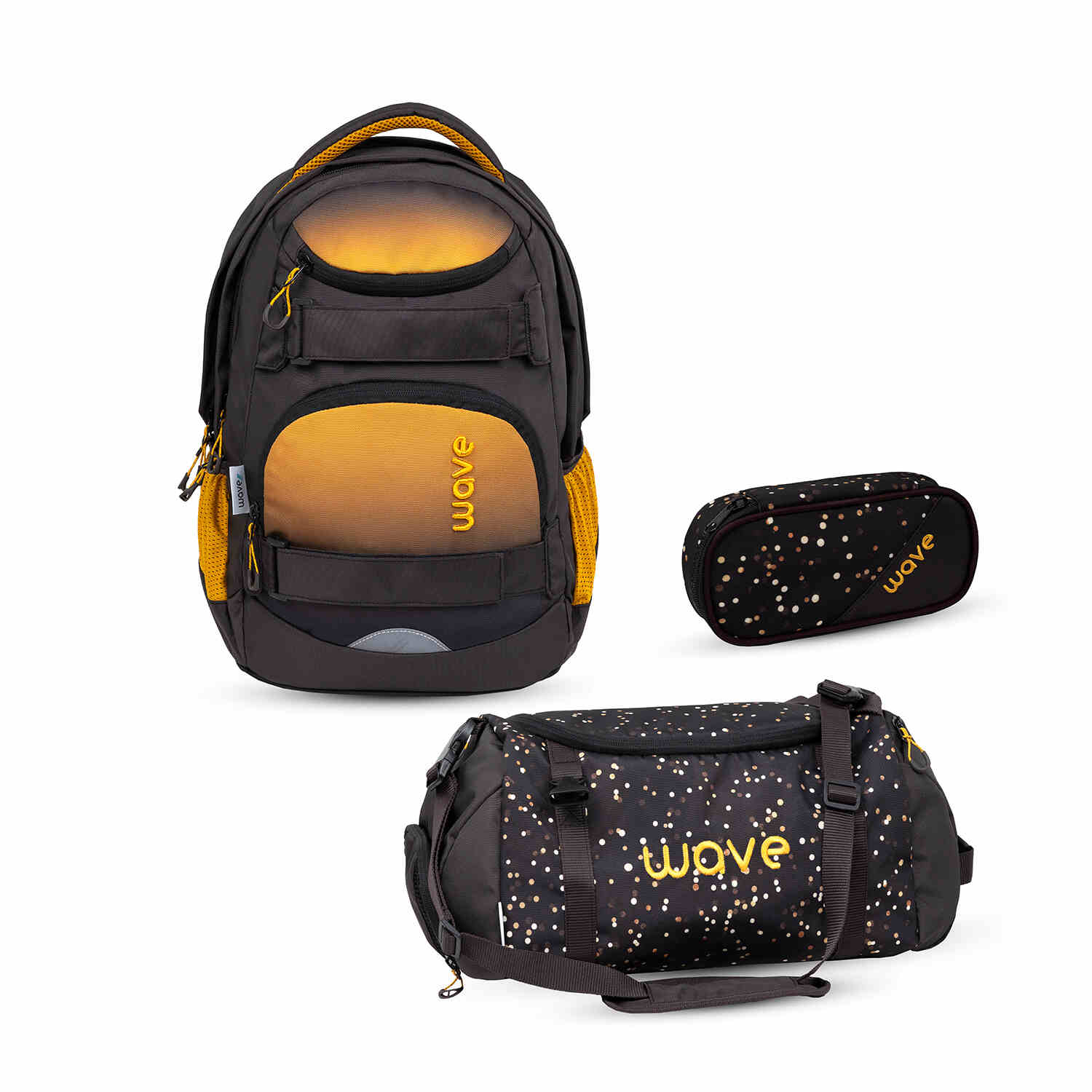 Wave Infinity Move Gradient Sand Schulrucksack Set 3 tlg.