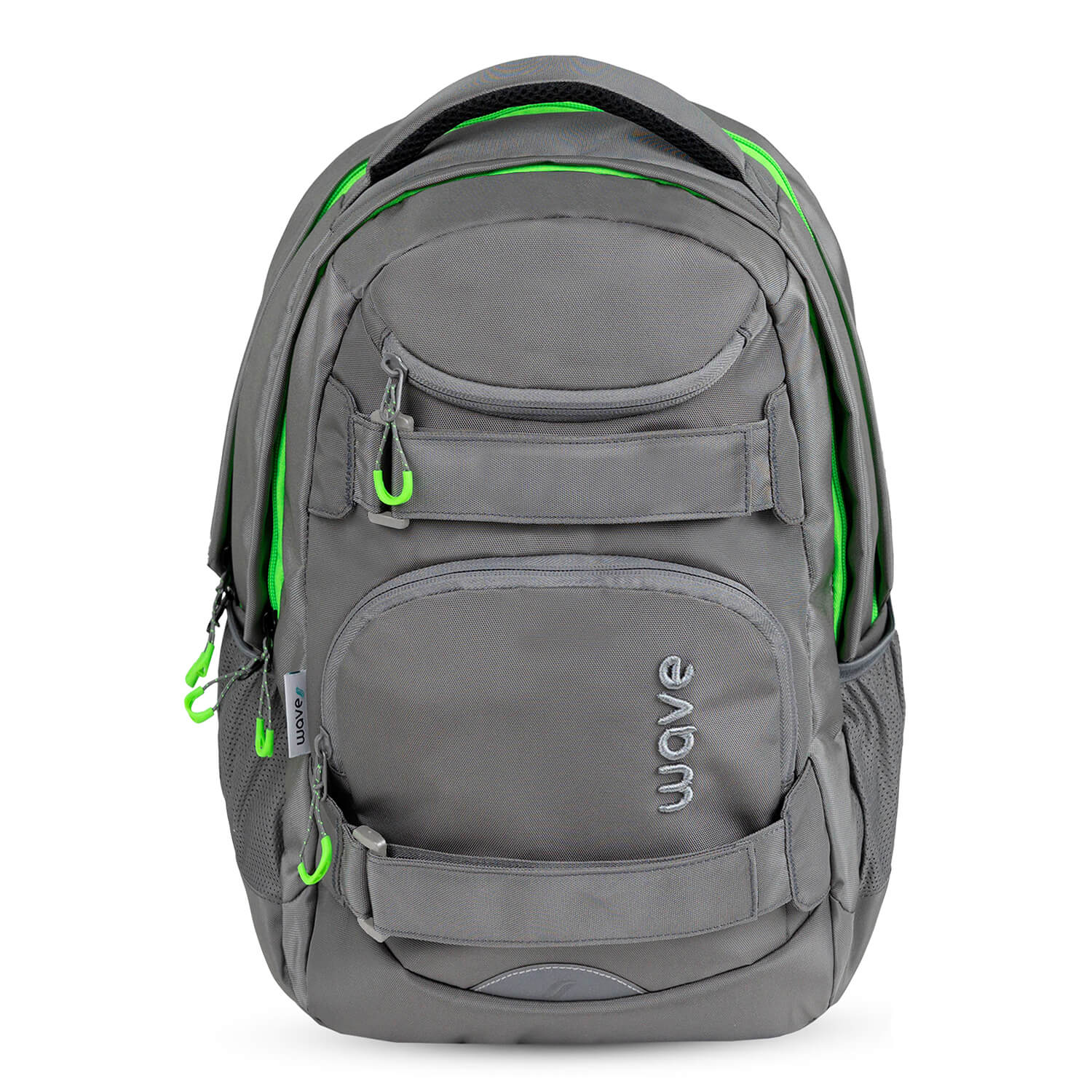 Wave Infinity Move Lime Grey school backpack