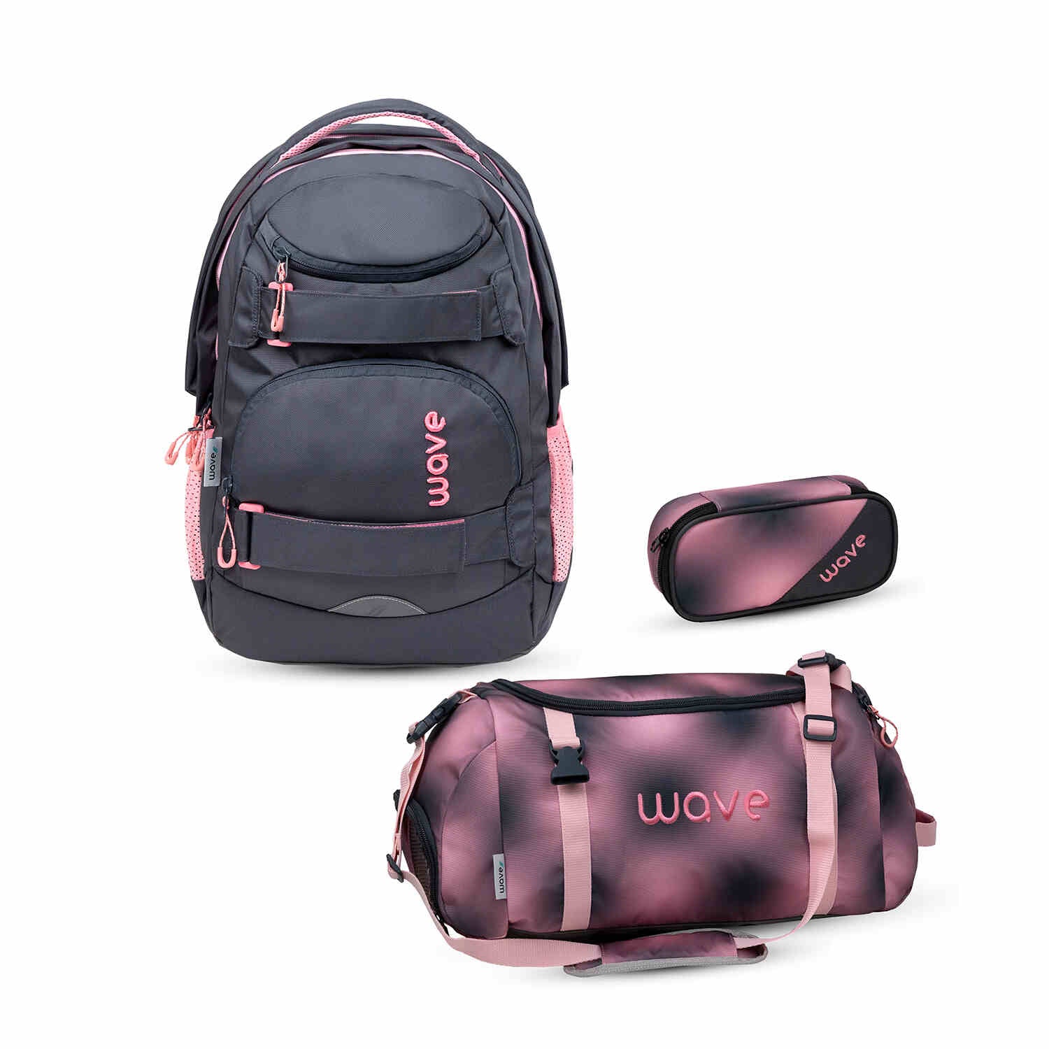 Wave Infinity Move Pinky backpack set 3 Pcs