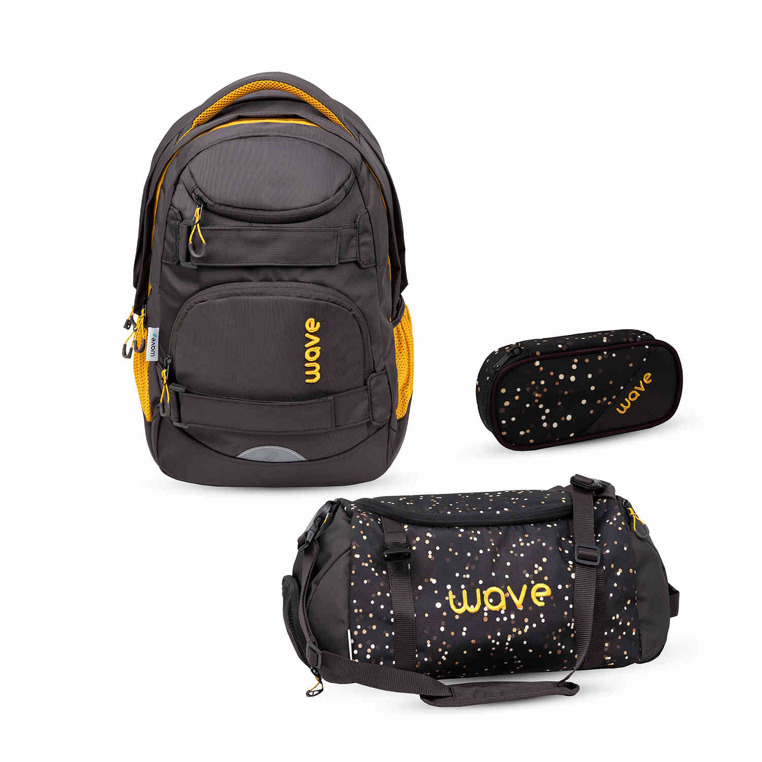 Wave Infinity Move Sand Schulrucksack Set 3 tlg.