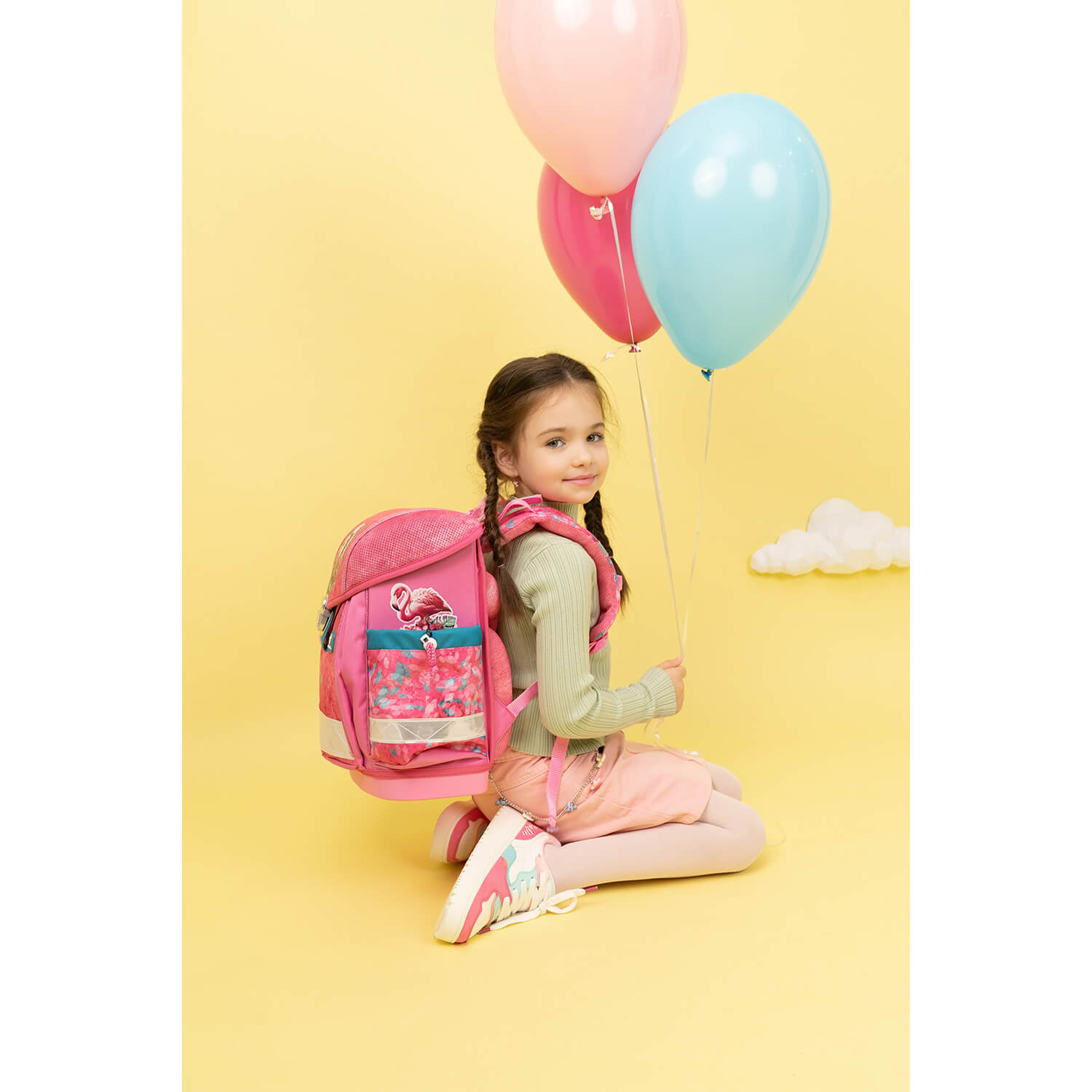 Classy Tropical Toucan schoolbag set 4 pcs
