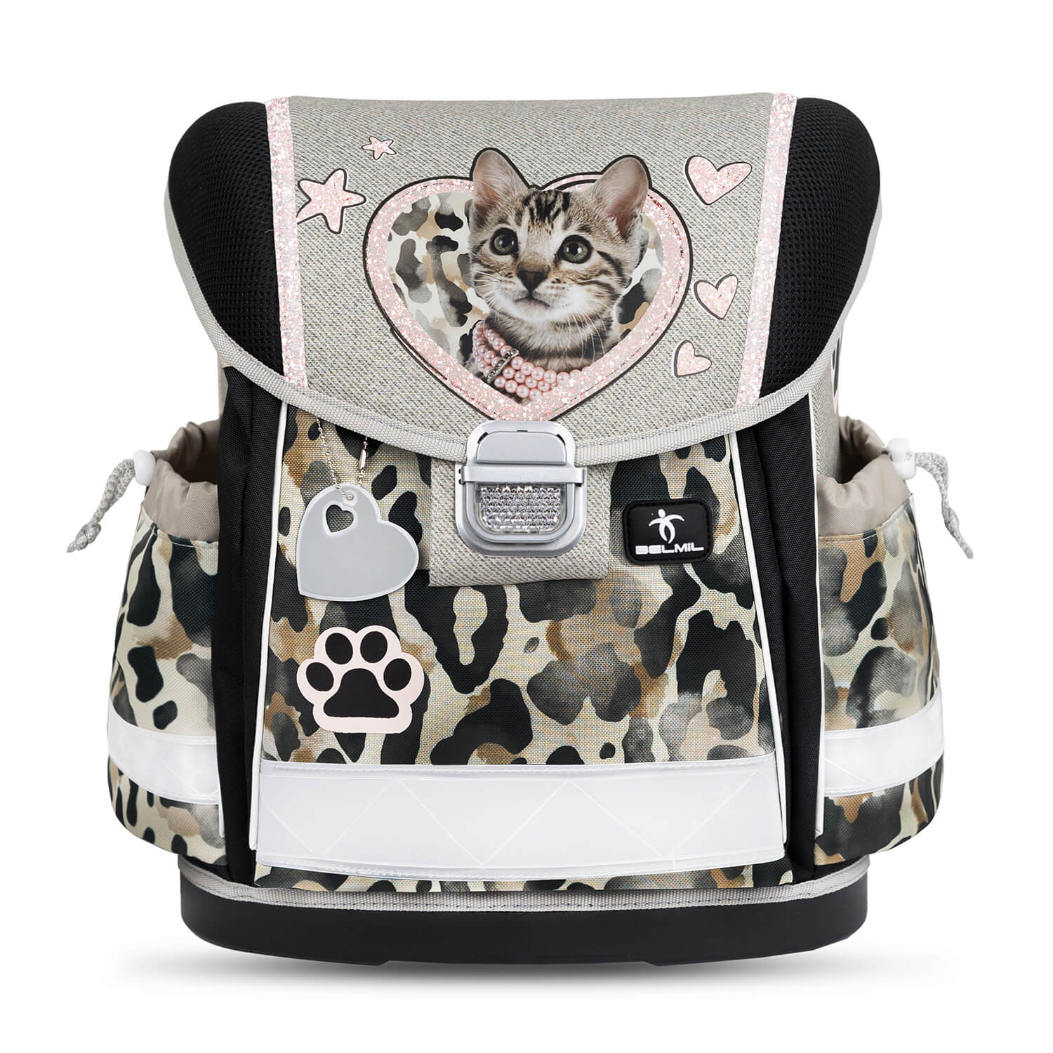 Classy Wild Cat schoolbag set 4 pcs