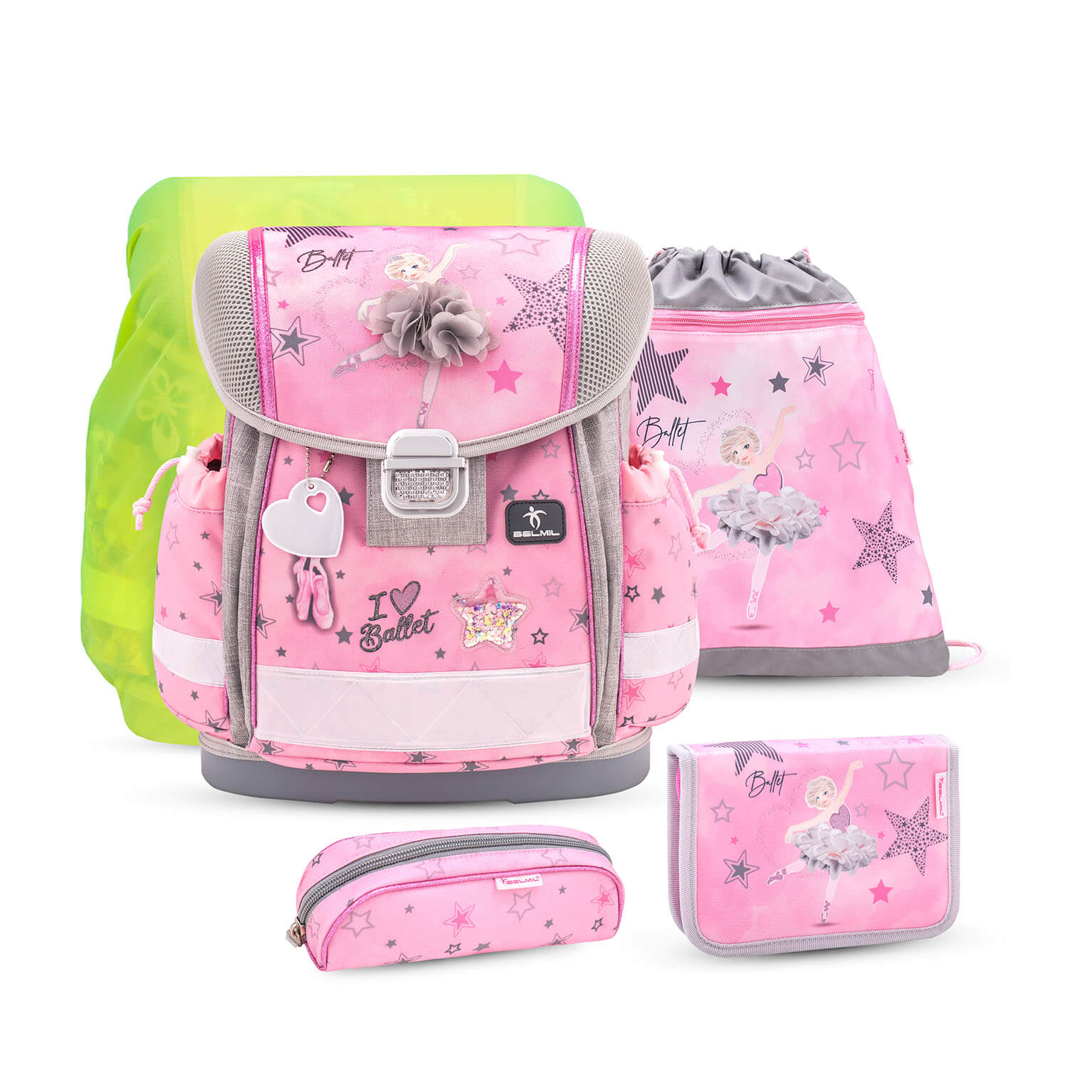 Classy Ballet Light Pink schoolbag set 5 pcs