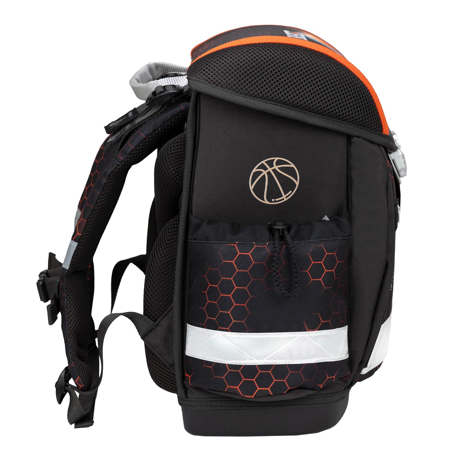 Ergonomisches Schulranzen-Set für Jungen – Belmil Classy Basket Inferno (4-tlg.)