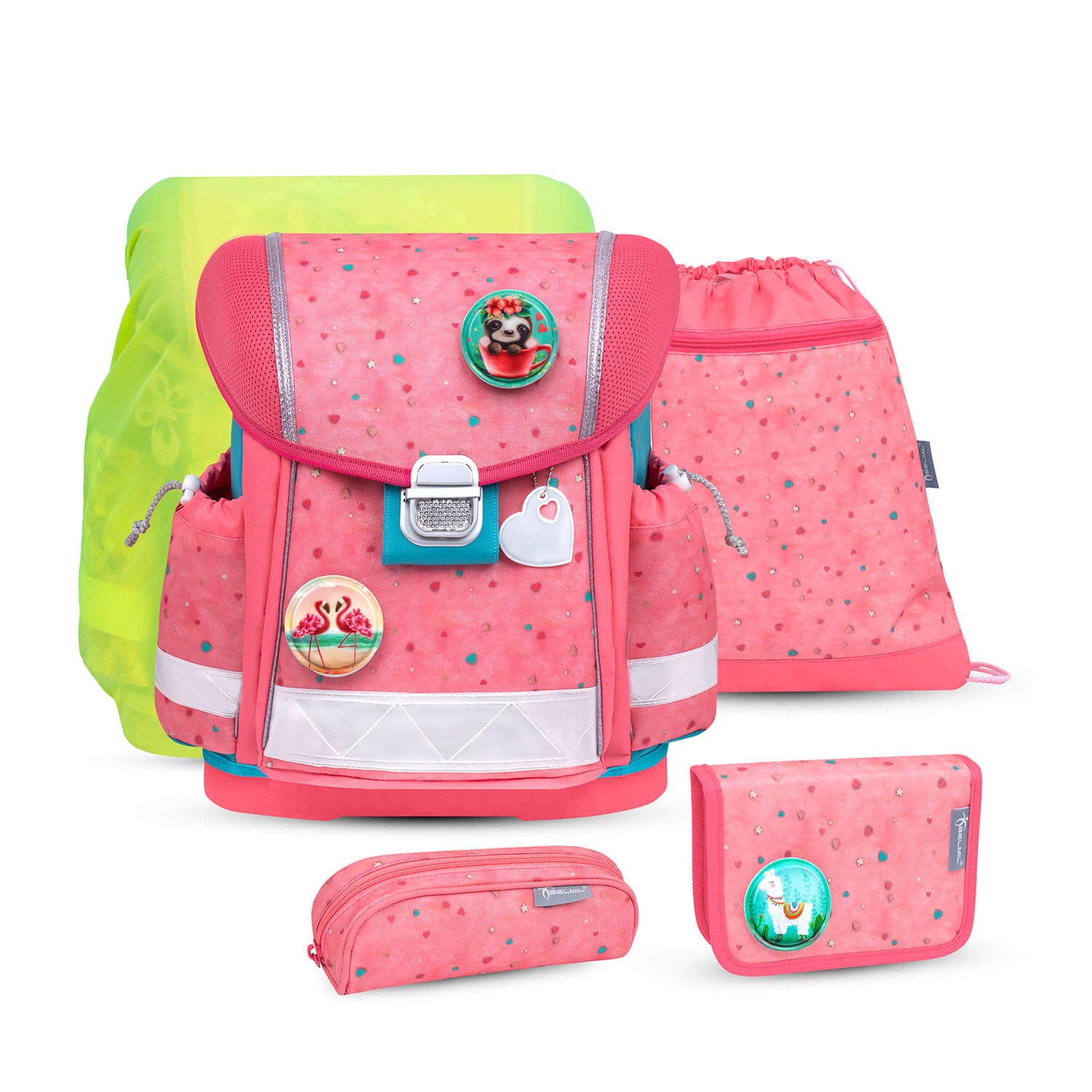 Classy Blue Bird schoolbag set 6 pcs