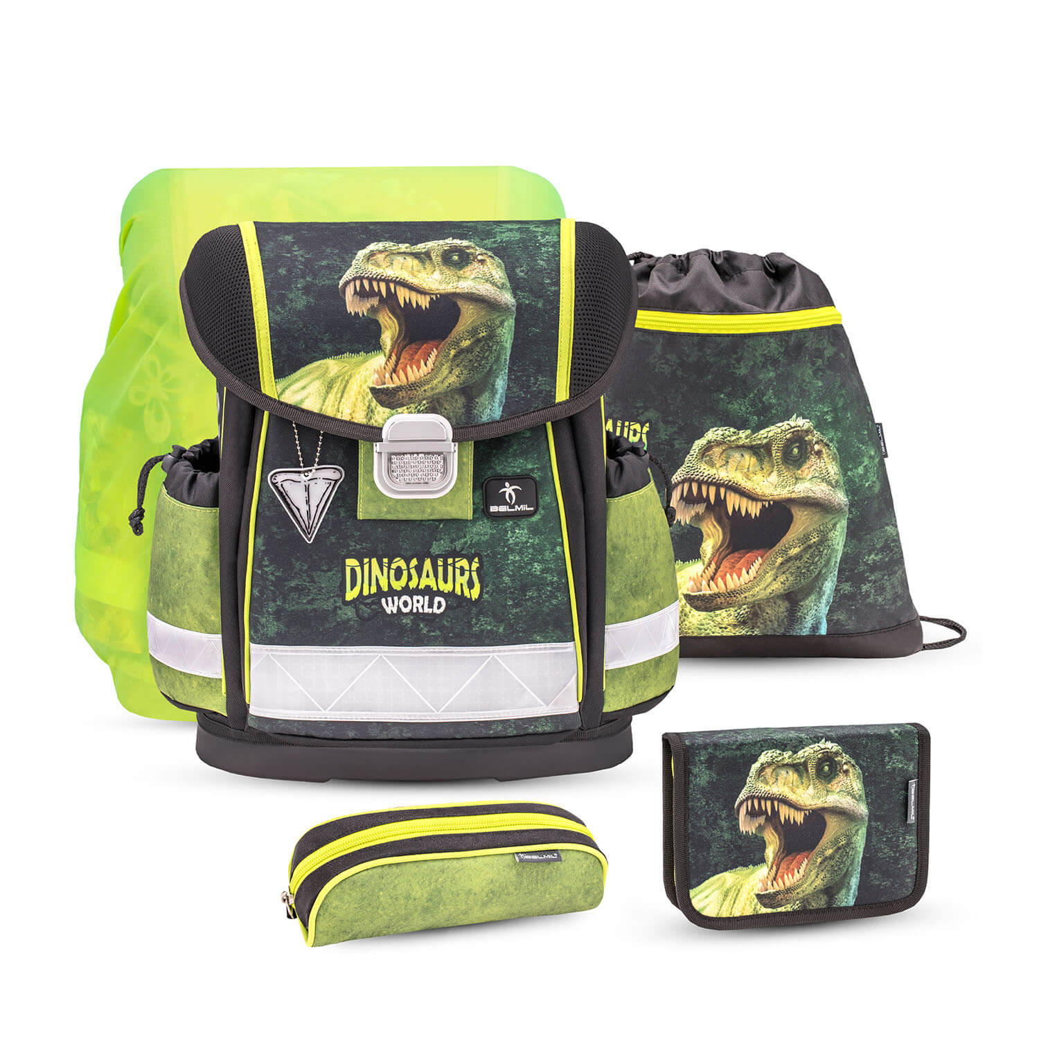 Classy Dinosaur World 2 schoolbag set 5 pcs