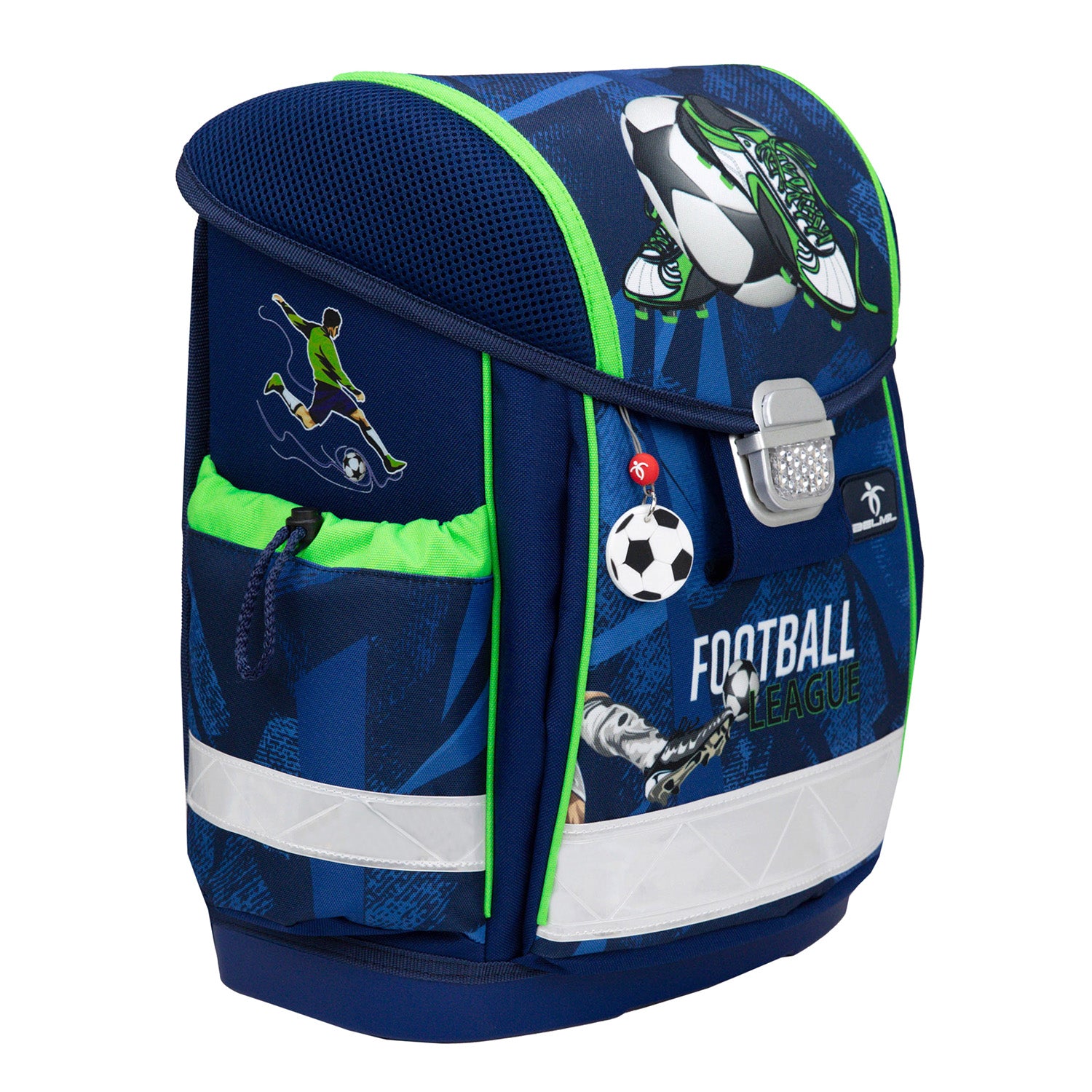 Ergonomisches Schulranzen-Set für Jungen – Belmil Classy Final Goal (4-tlg.)