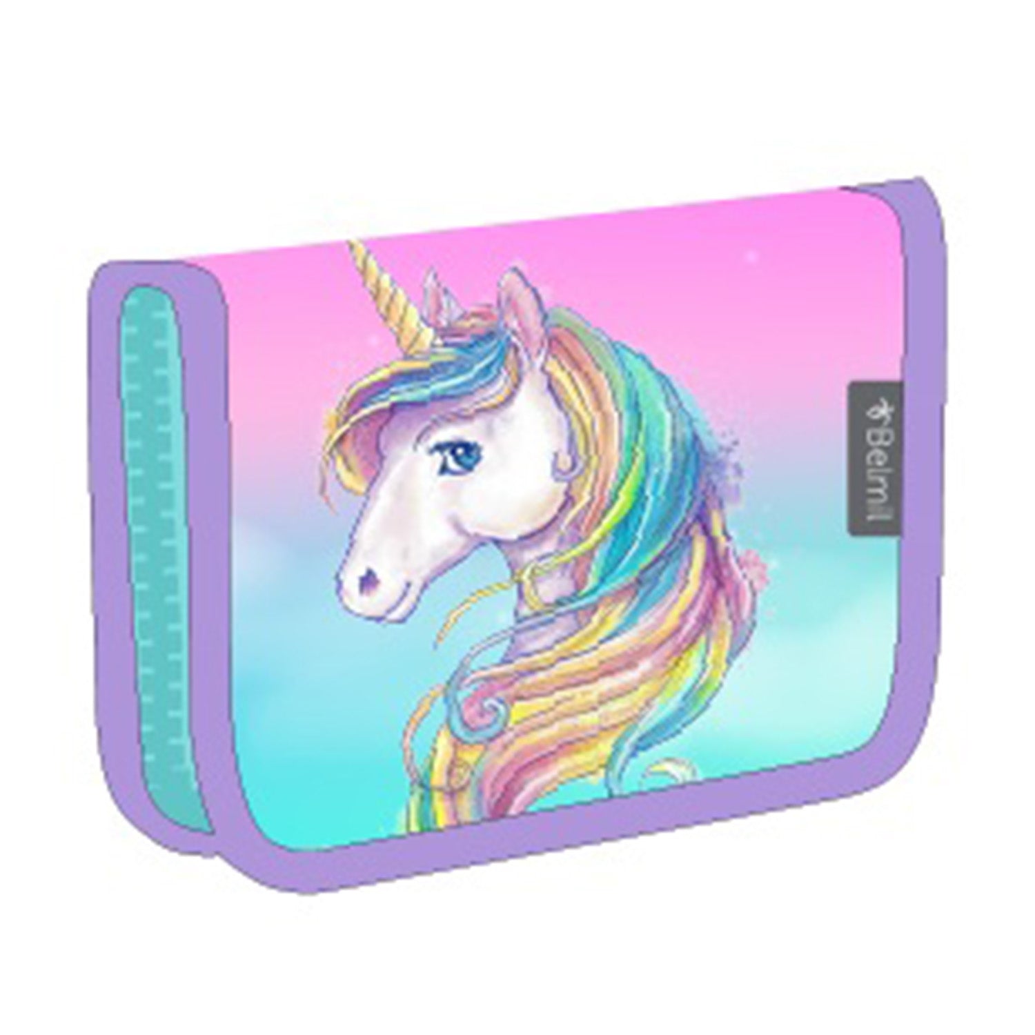 Ergonomisches Schulranzen-Set für Mädchen – Belmil Classy Heart of the Rainbow (4-tlg.)