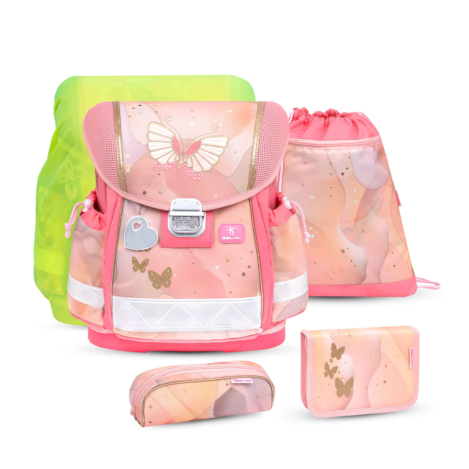 Classy Marble schoolbag set 5 pcs