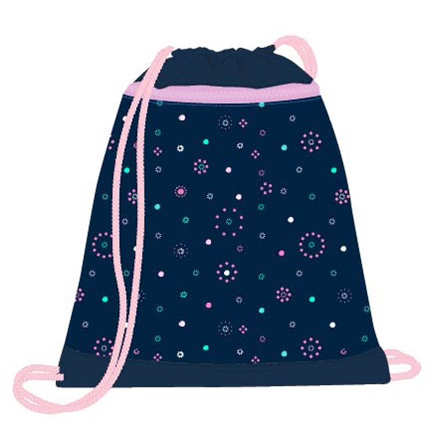 Complete view of the 4-piece Ergonomic School Bag Set for Girls – Belmil Classy Midnight Butterfly featuring school bag, gym bag, and pencil cases.