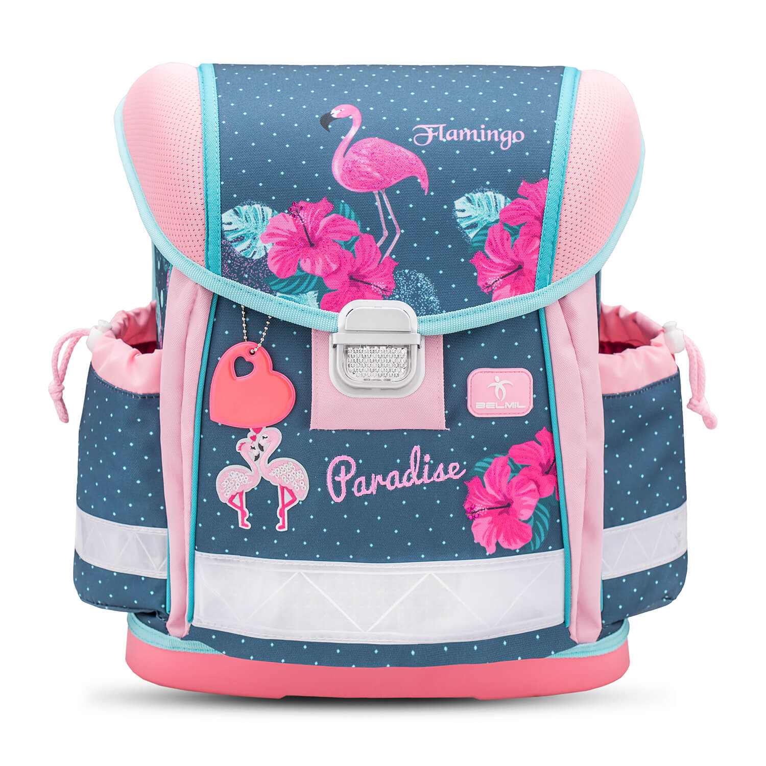 Classy Flamingo Paradise schoolbag