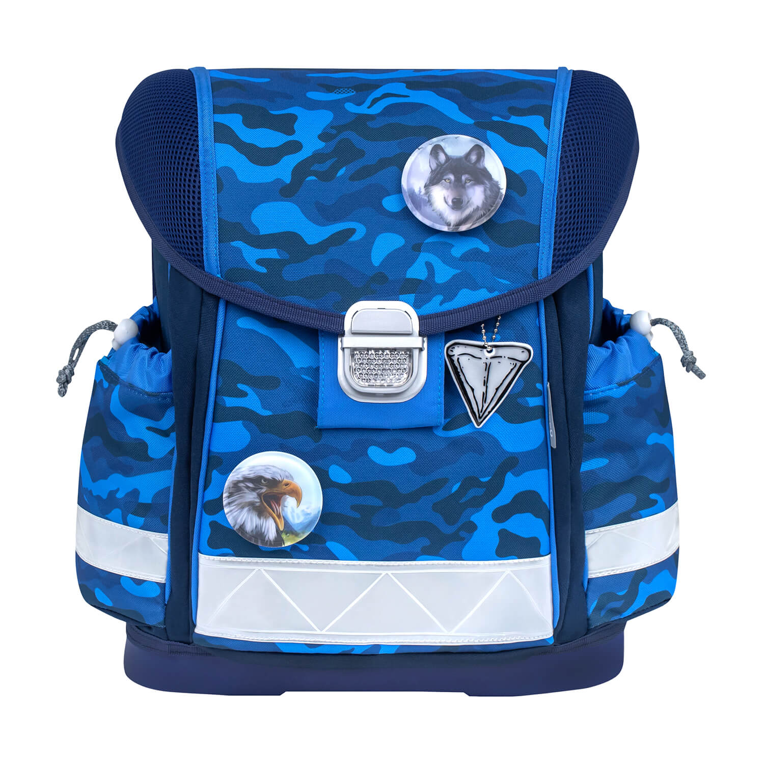 Classy Blue Camouflage schoolbag set 5 pcs