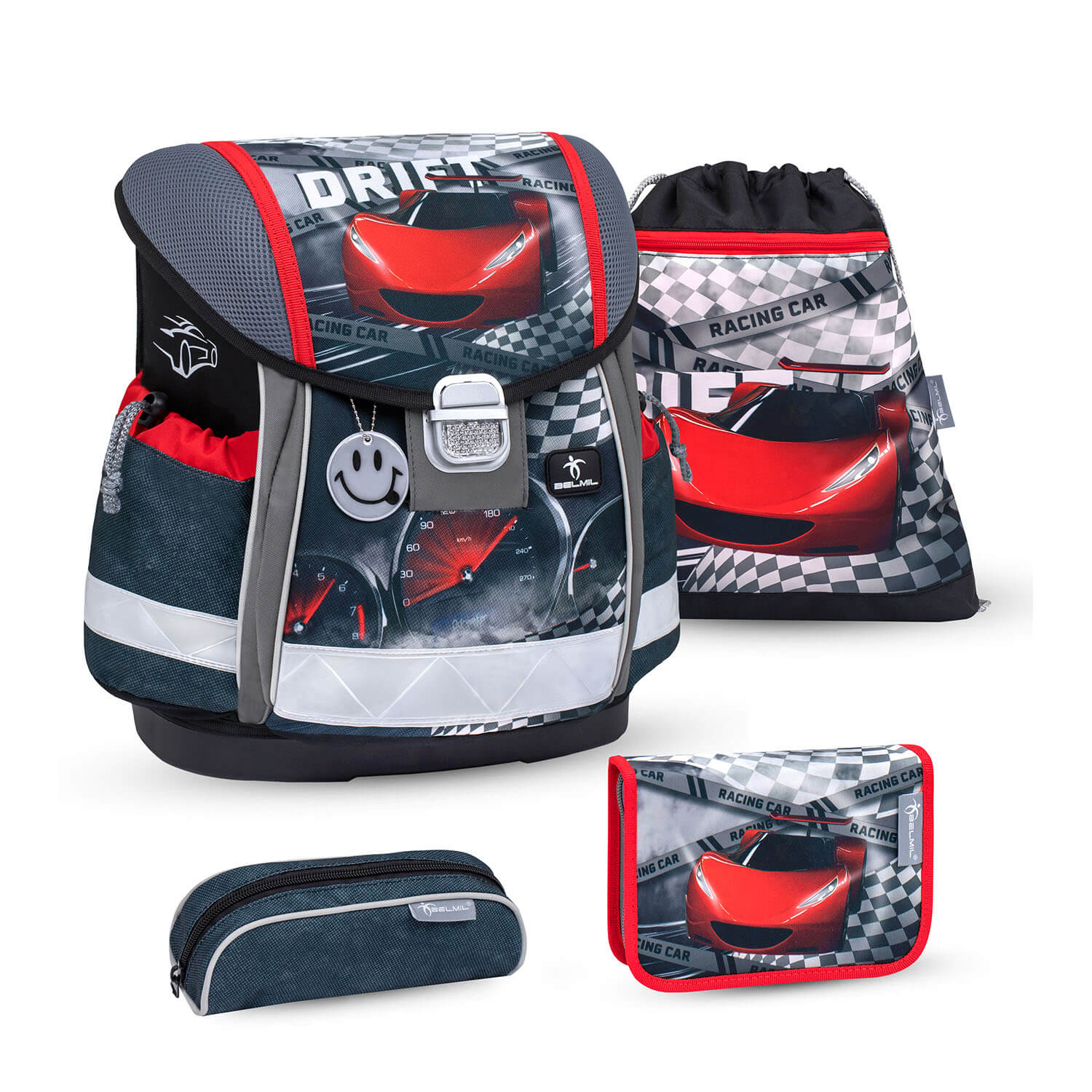 Classy Drift Racing schoolbag set 4 pcs