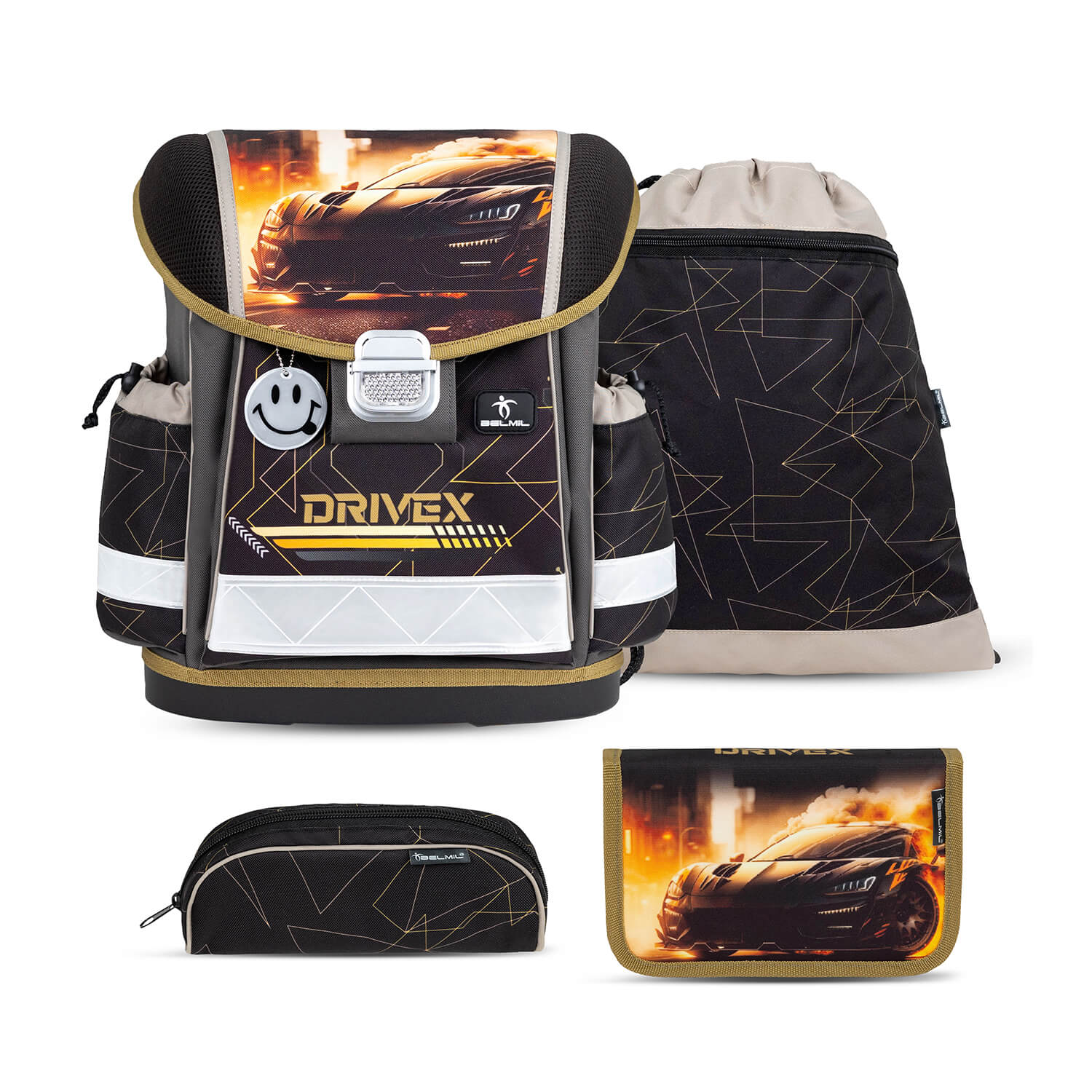 Classy Drivex schoolbag set 4 pcs