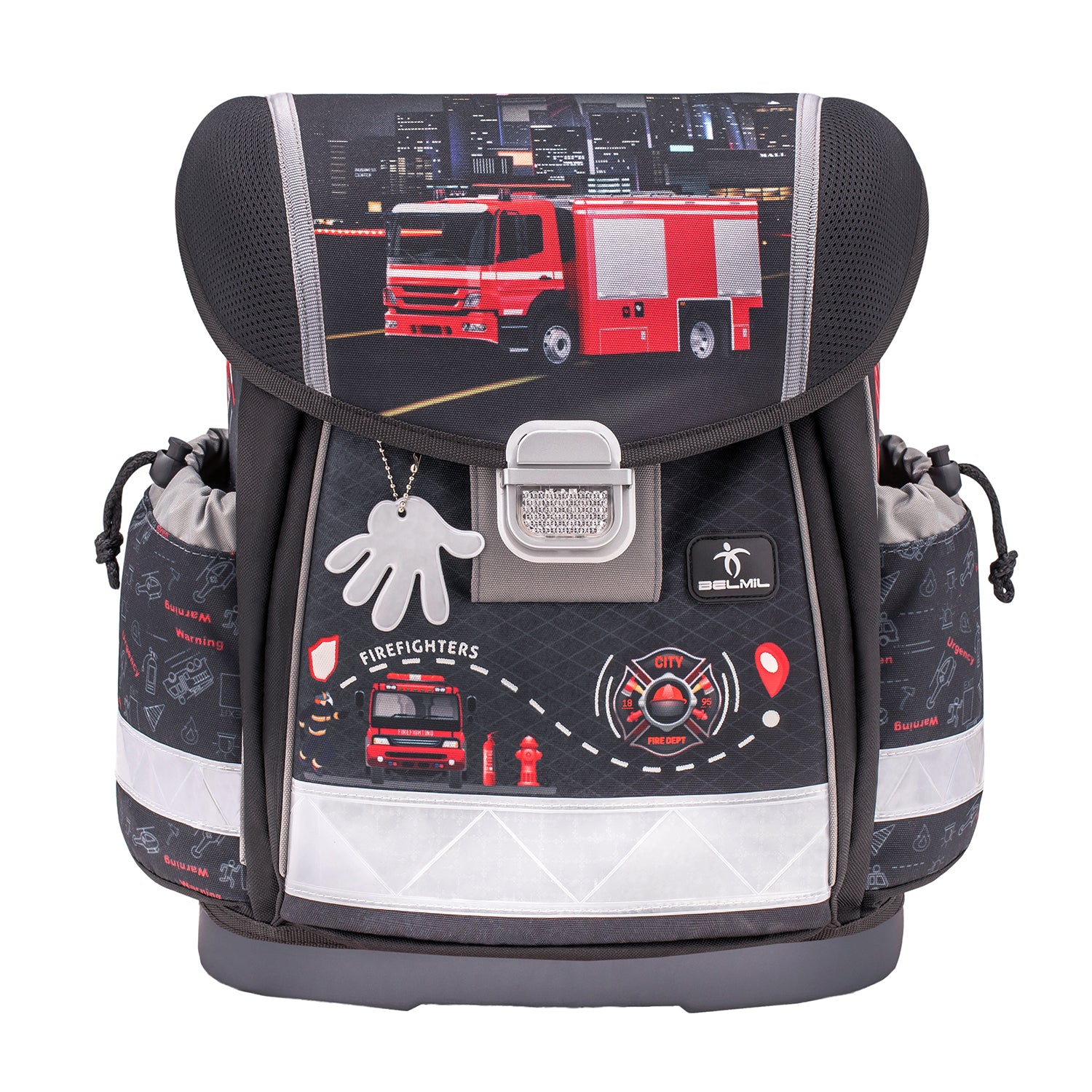 Ergonomic School Bag – Belmil Classy Firetruck 2