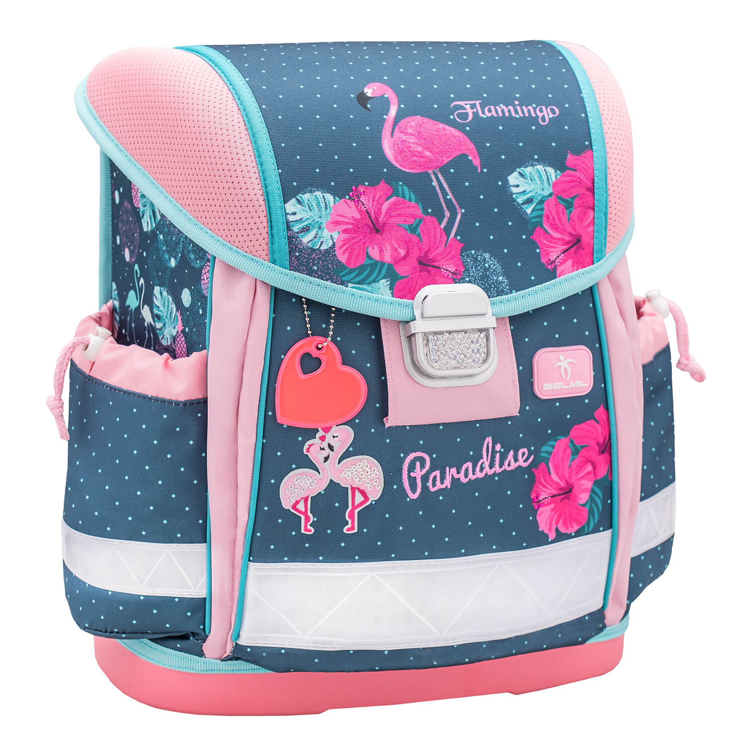 Classy Flamingo Paradise schoolbag