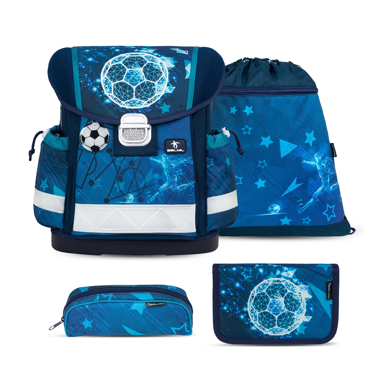 Classy Footballers schoolbag set 4 pcs