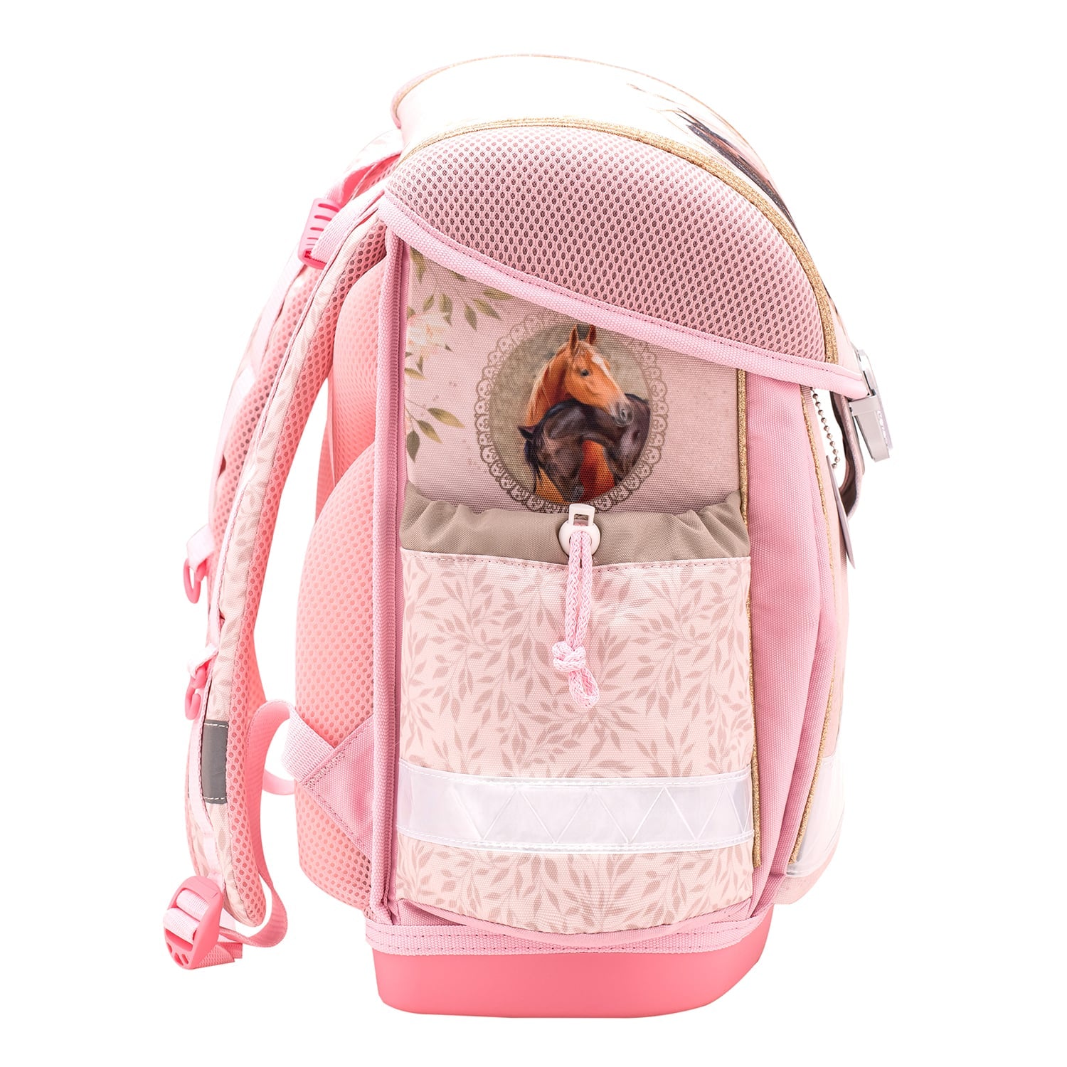 Classy Horse Chestnut Pink schoolbag