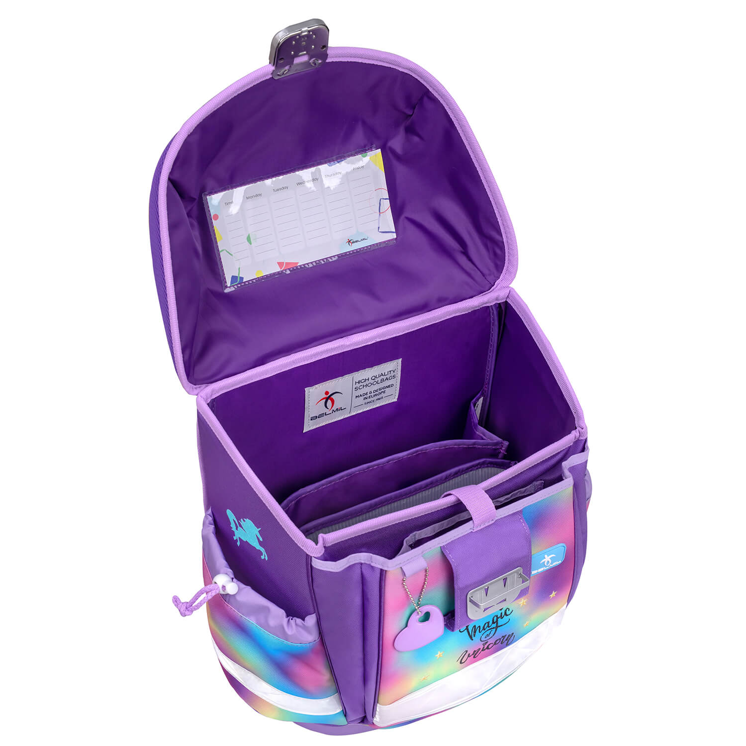 Classy Rainbow Color schoolbag set 4 pcs