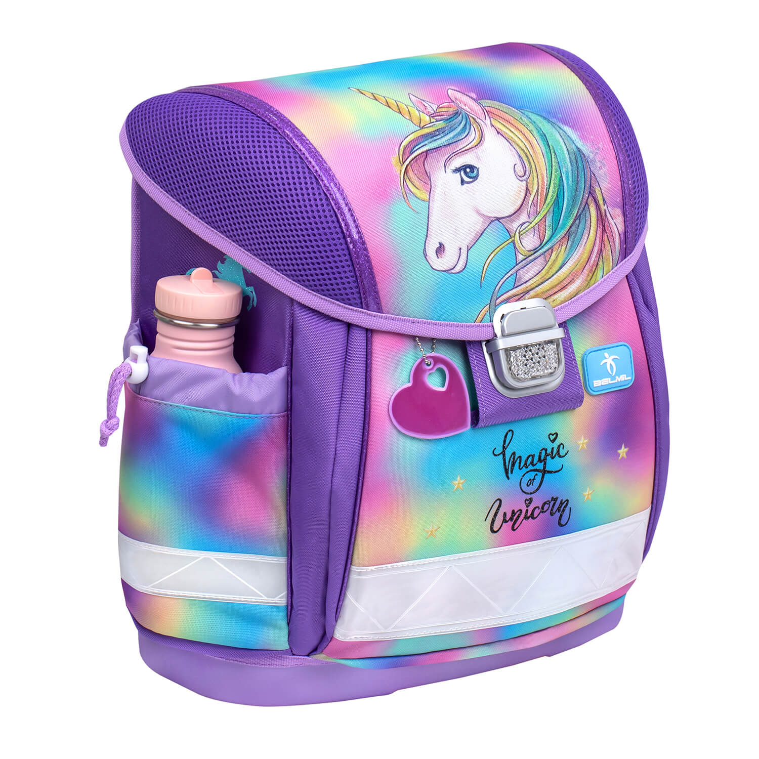 Classy Rainbow Color Schulranzen Set 4 tlg.