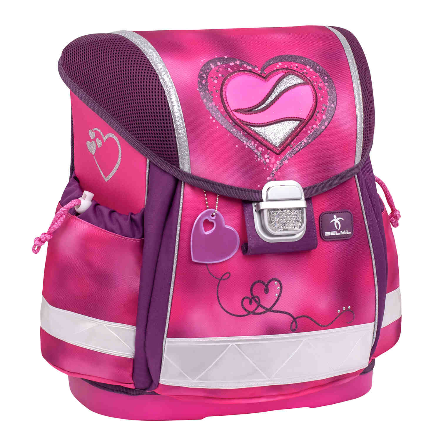 Classy Shiny Pink schoolbag