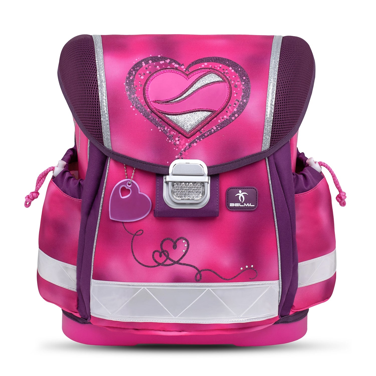 Classy Shiny Pink schoolbag