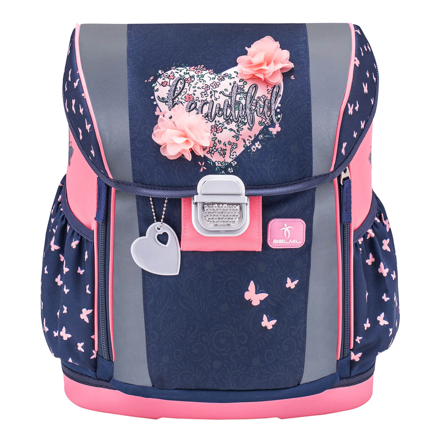 Customize Me Beautiful Flowers schoolbag set 4 pcs