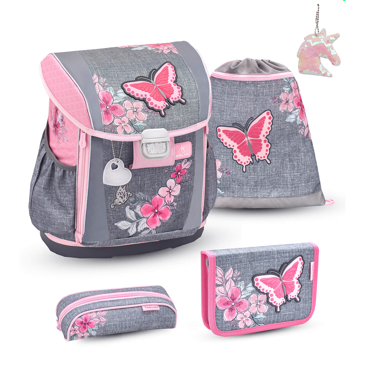 Customize Me Elegant schoolbag set 5 pcs with GRATIS keychain