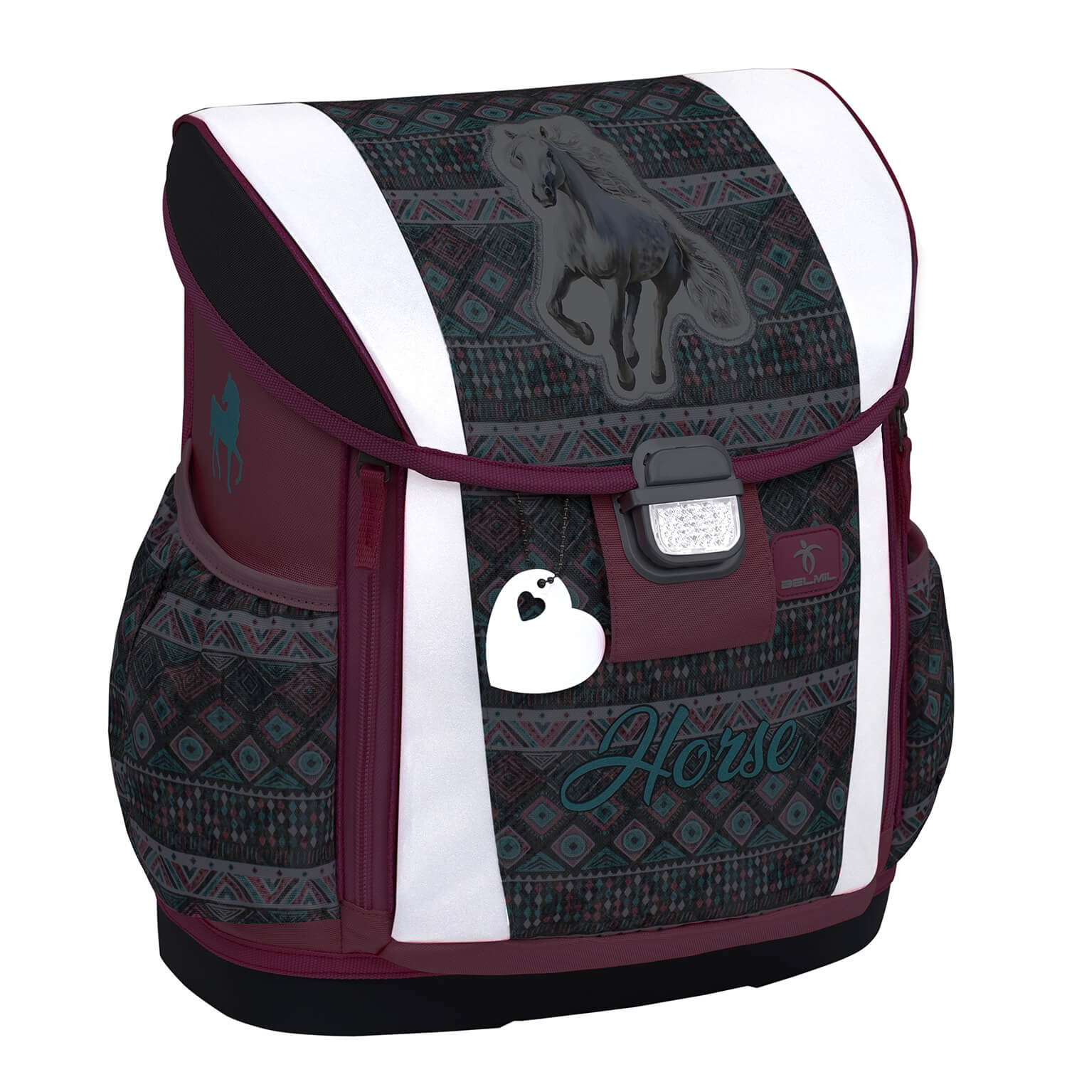Customize Me Horse Aruba Blue schoolbag set 5 pcs with GRATIS keychain
