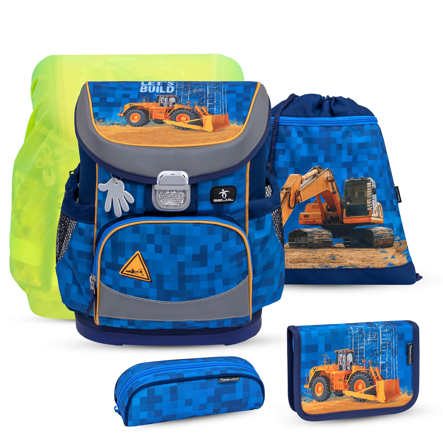 Mini-Fit Bulldozer schoolbag set 5 pcs
