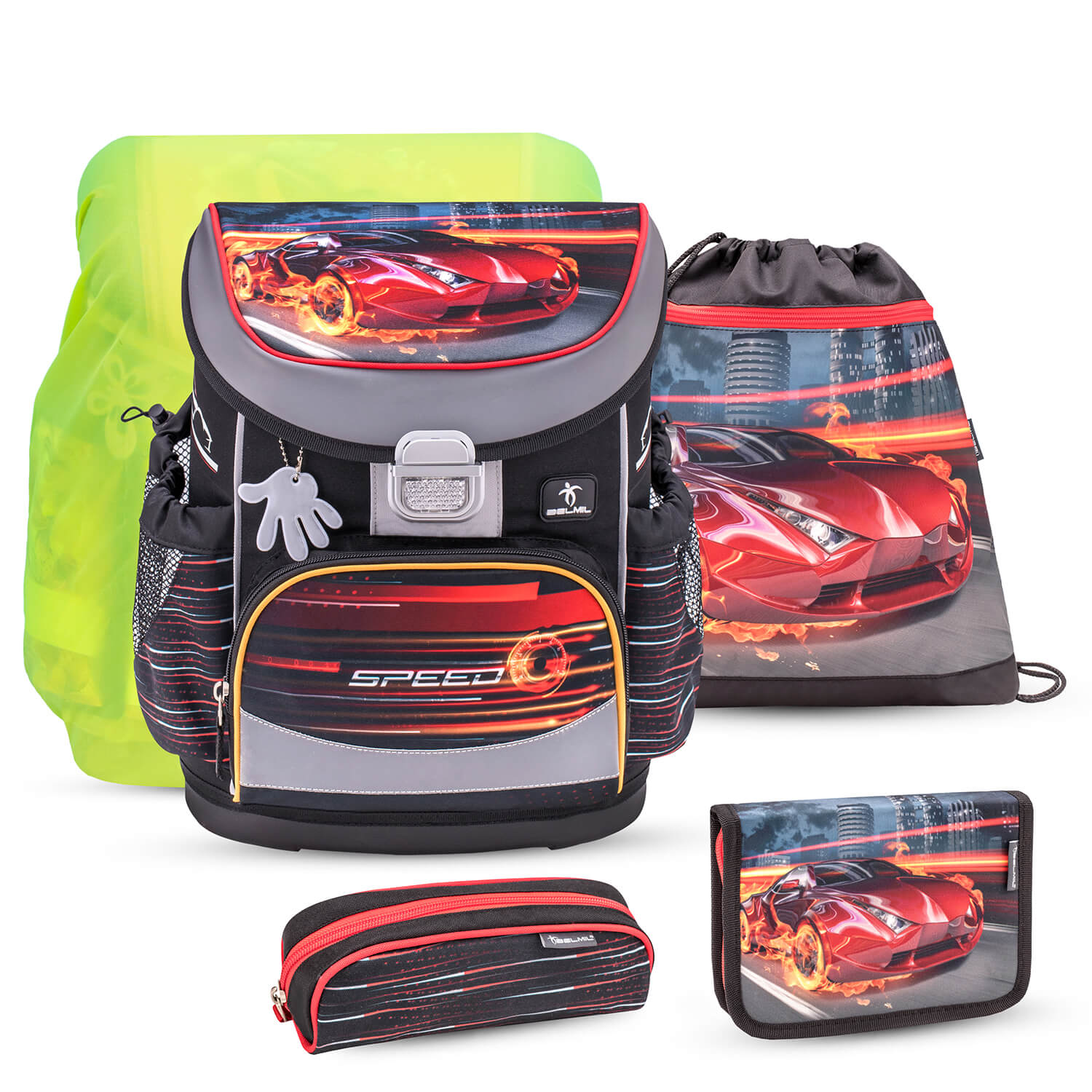 Mini-Fit Crazy Race Schulranzen Set 5 tlg.