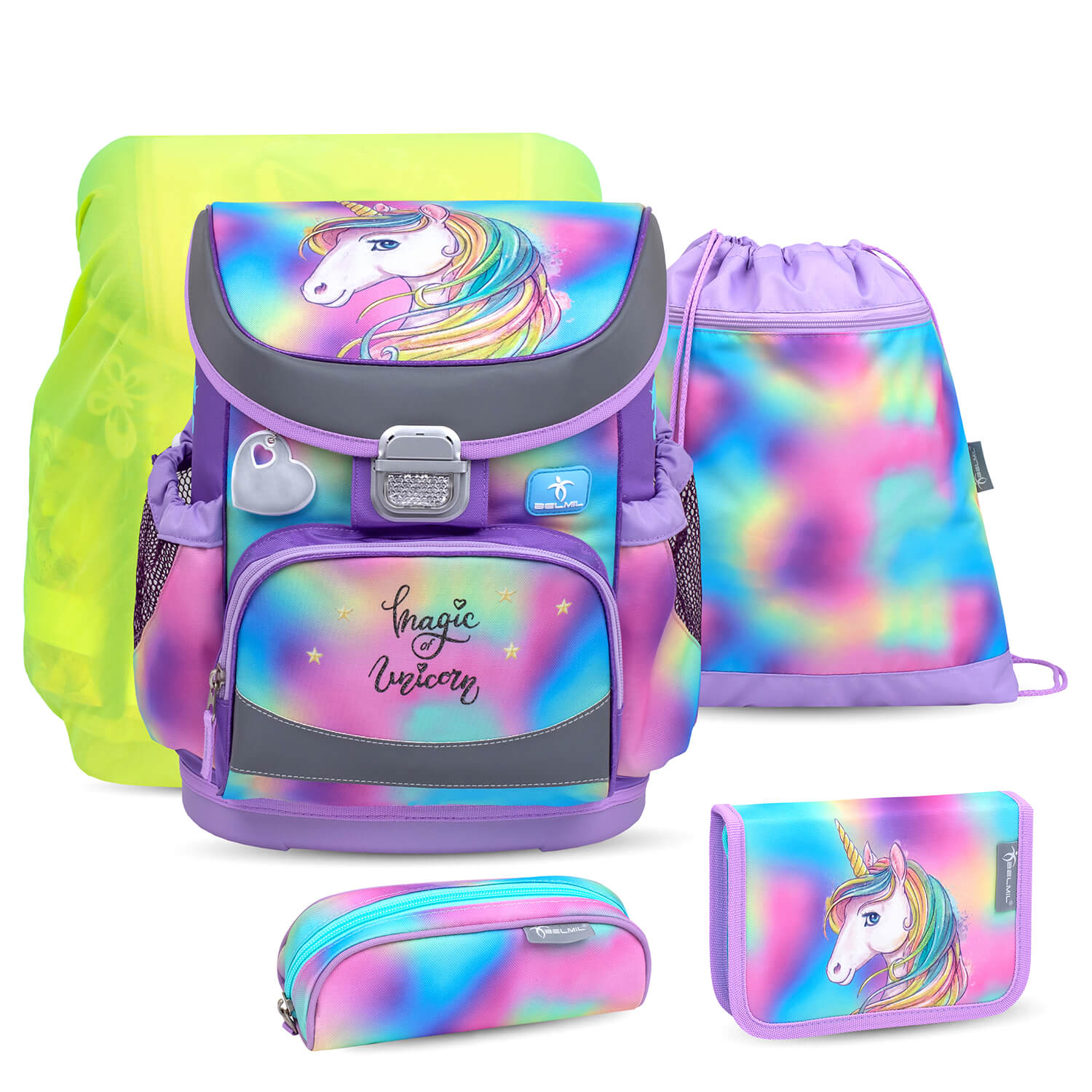 Mini-Fit Rainbow Color Schulranzen Set 5 tlg.