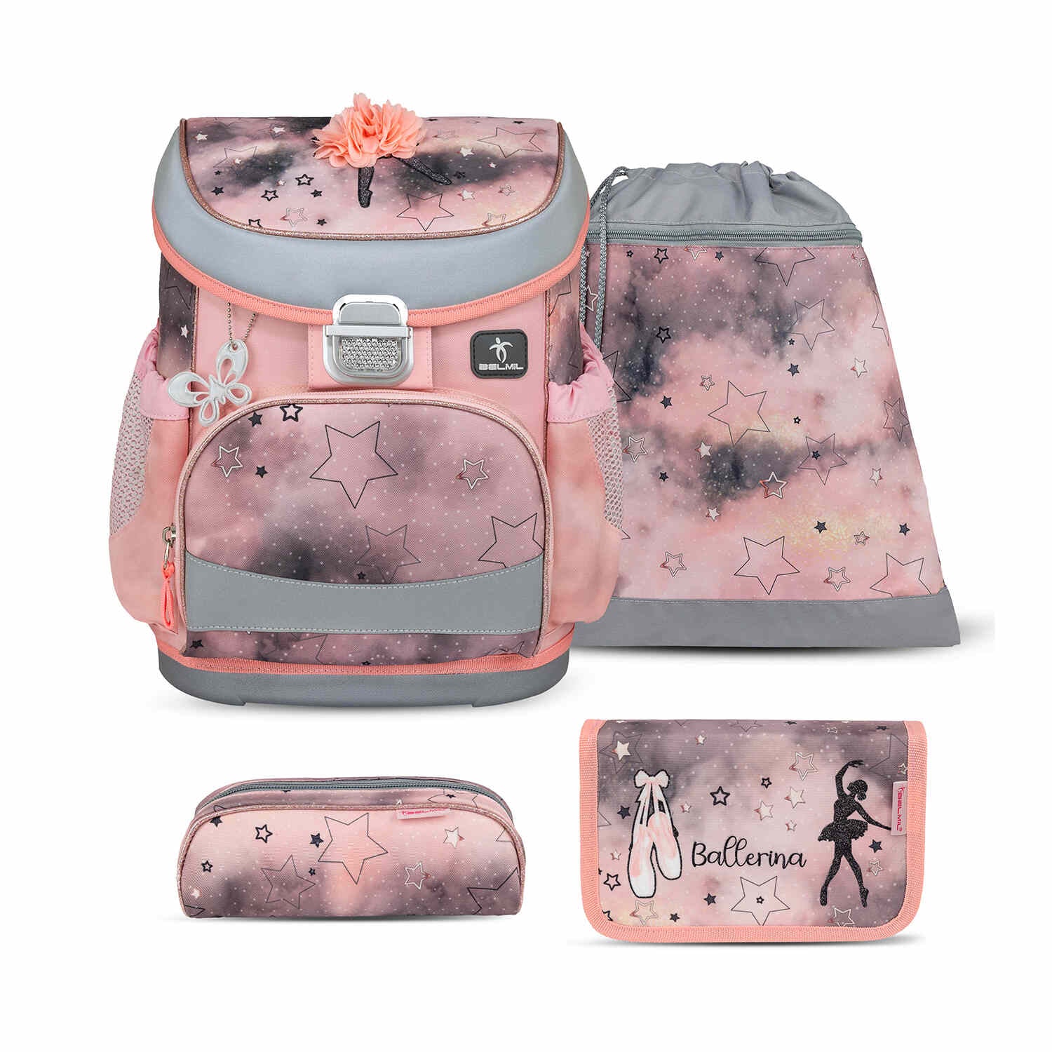 Mini-Fit Rose Ballet schoolbag set 4 pcs