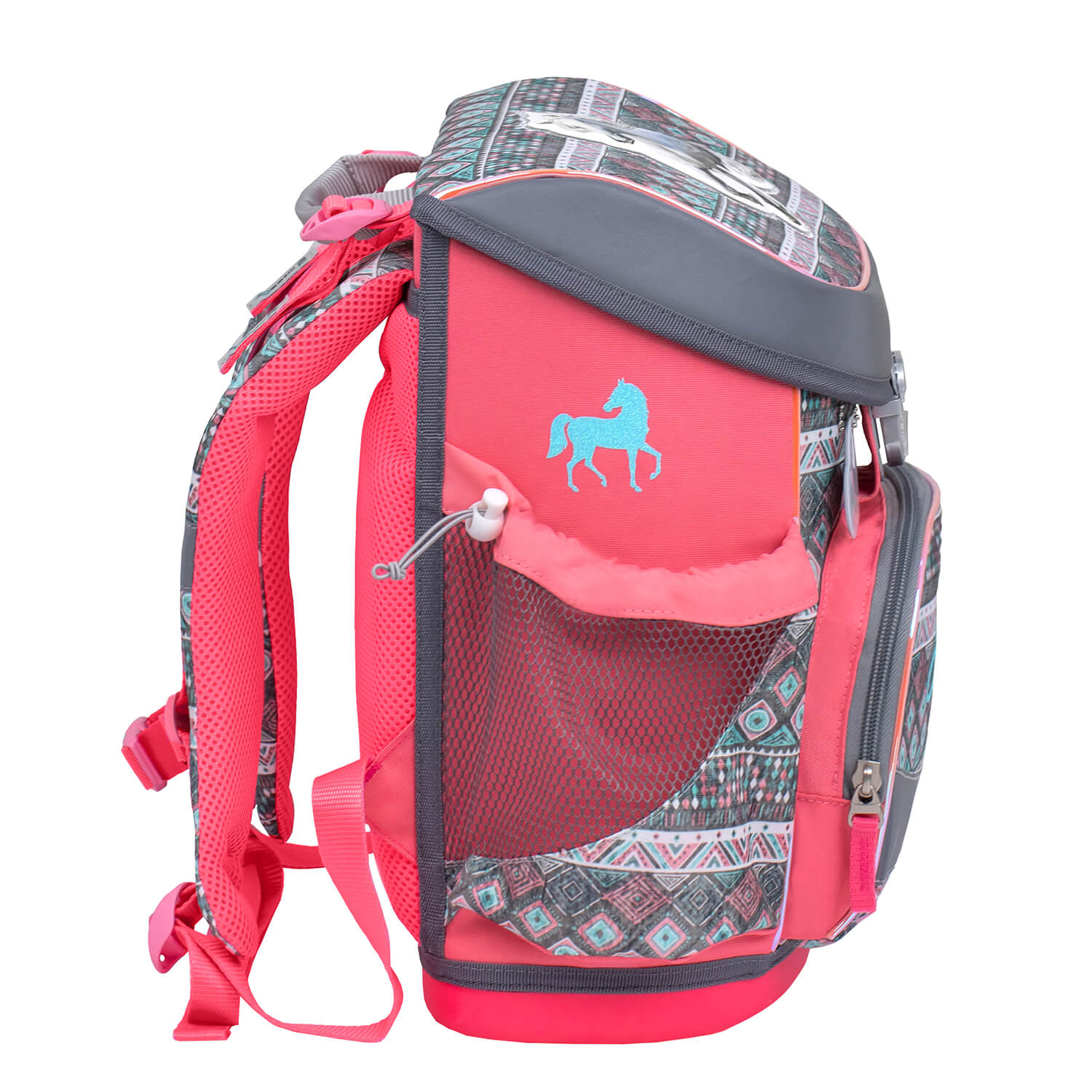 Mini-Fit Horse Aruba Blue schoolbag set 5 pcs with GRATIS keychain