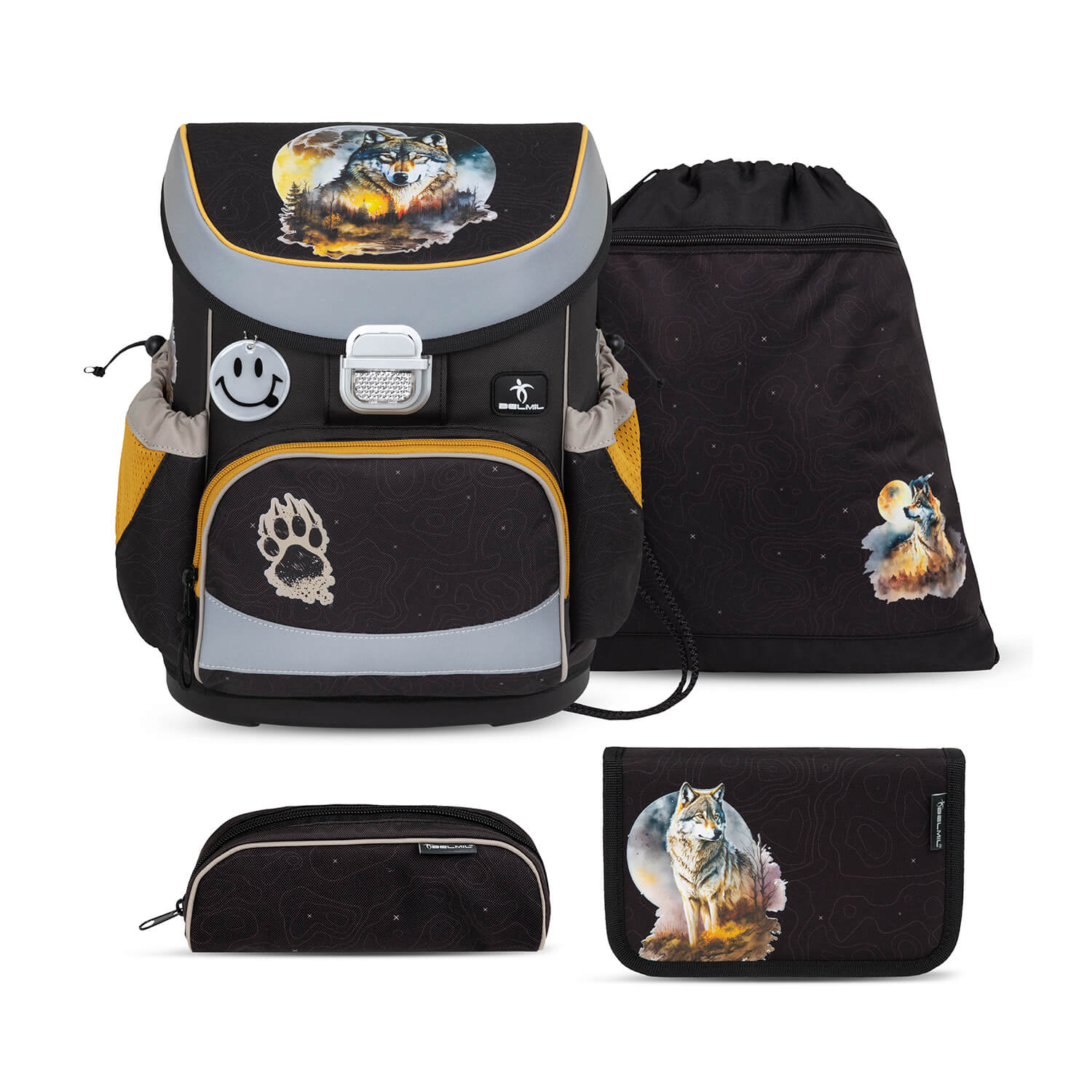 Mini-Fit Moonless Night schoolbag set 4 pcs