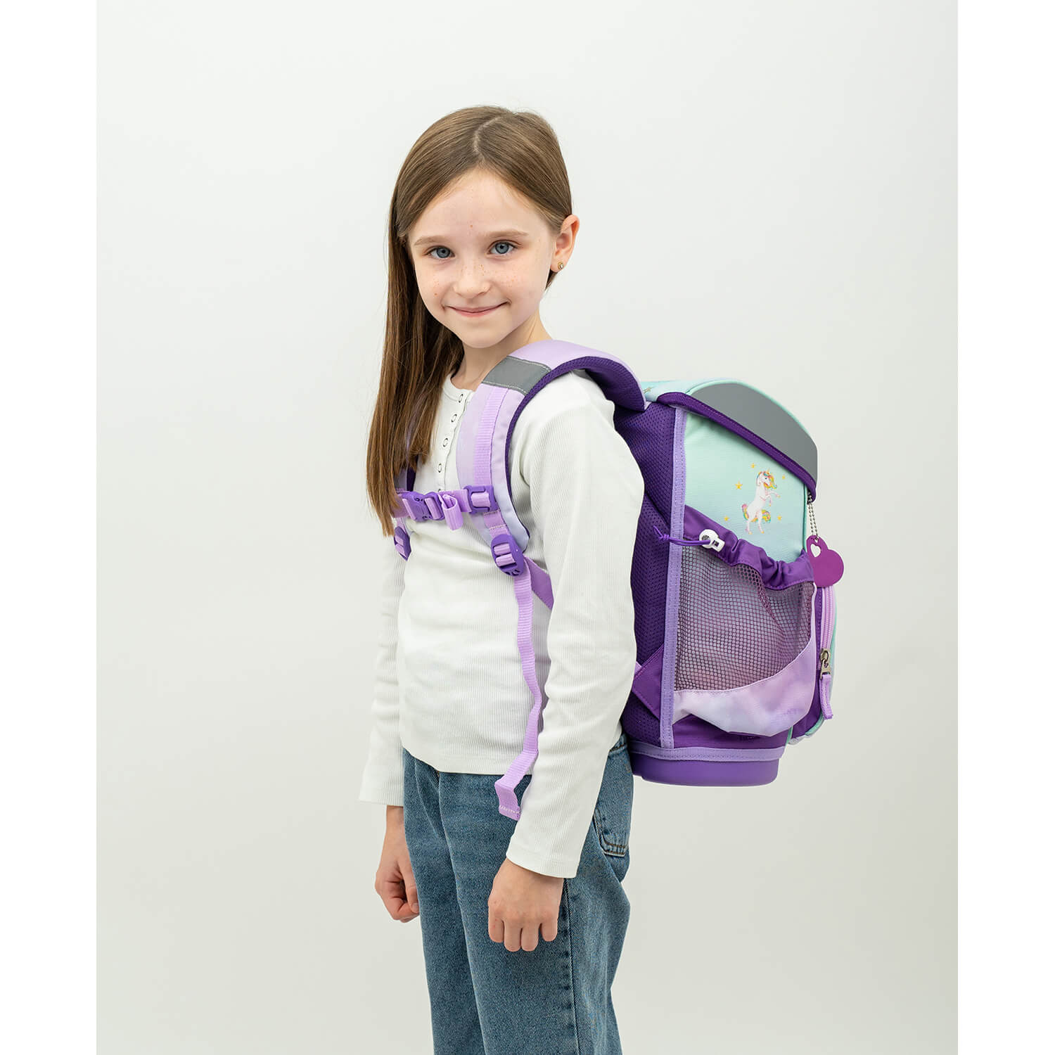 Mini-Fit Rainbow Unicorn Magic schoolbag set 5 pcs with GRATIS keychain