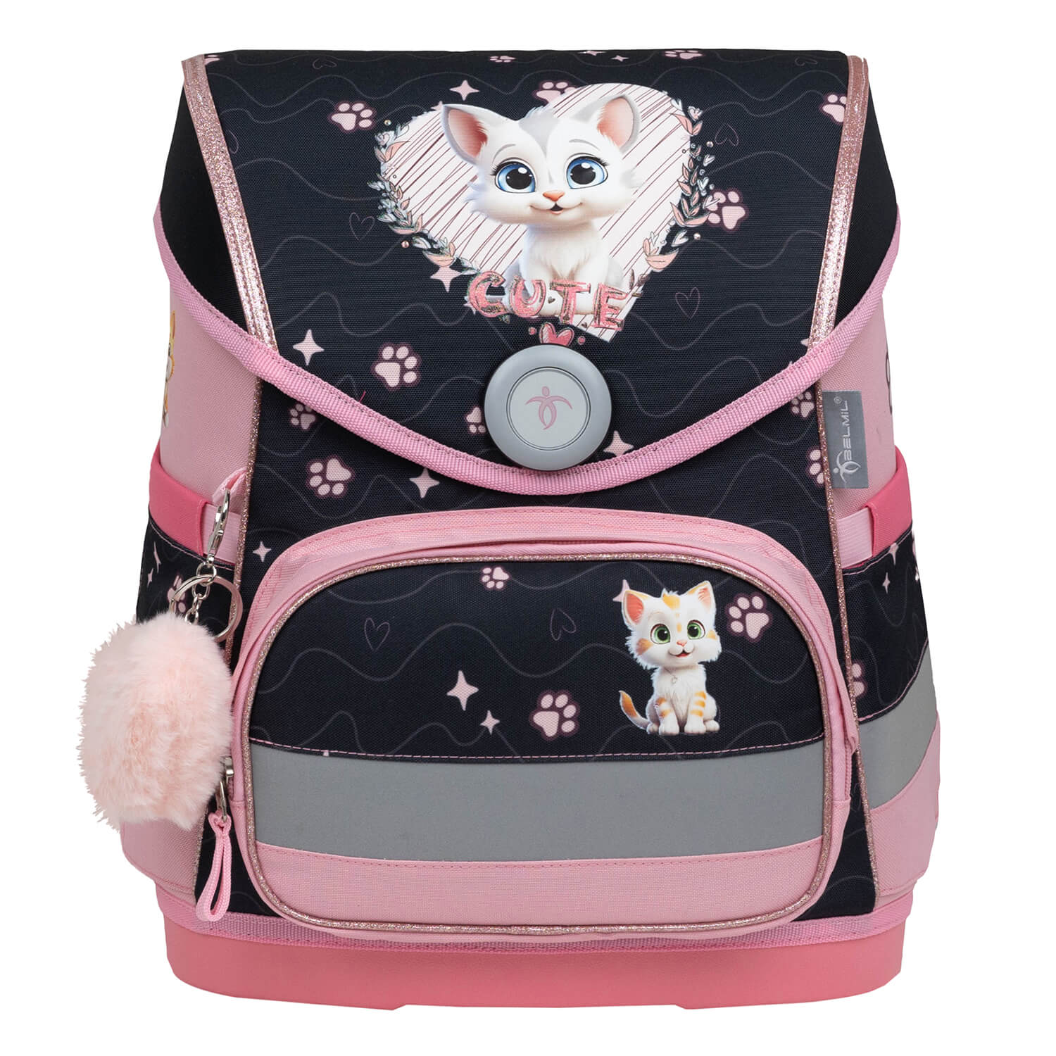 Compact Cute Kitten Sandschoolbag set 5 pcs