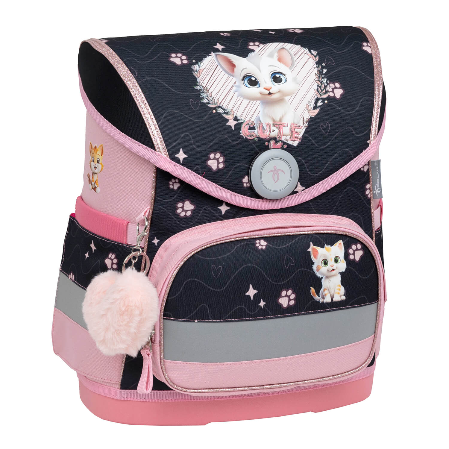 Compact Cute Kitten Sandschoolbag set 5 pcs