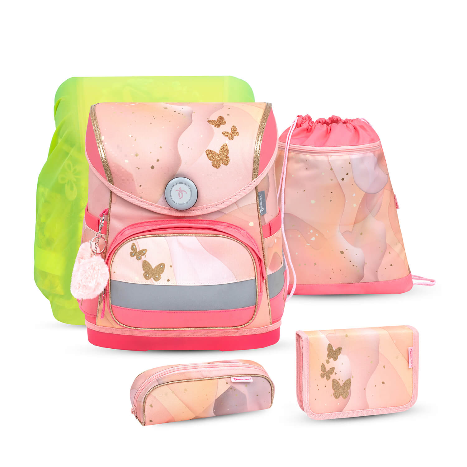 Compact Marble schoolbag set 5 pcs