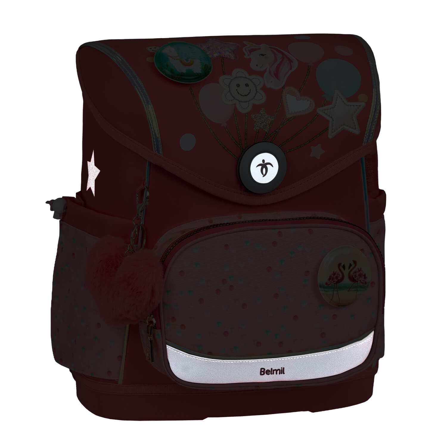 Premium Compact Plus Rose Quartz Schoolbag set 5pcs.