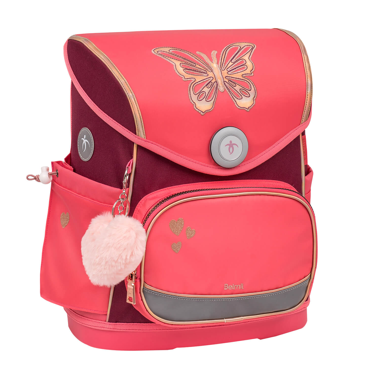 Premium Compact Plus Coral Schoolbag set 5pcs.