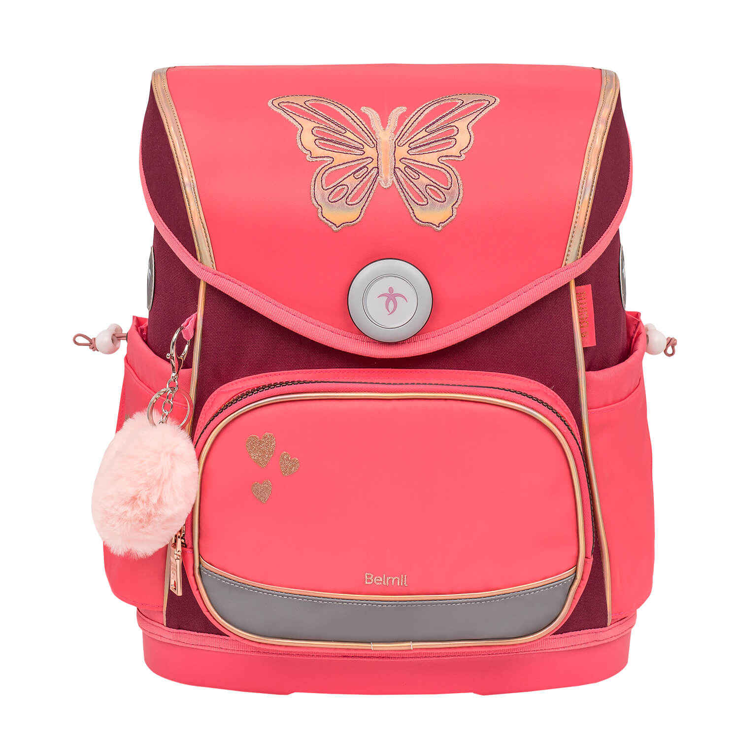 Premium Compact Plus Coral Schoolbag set 5pcs.