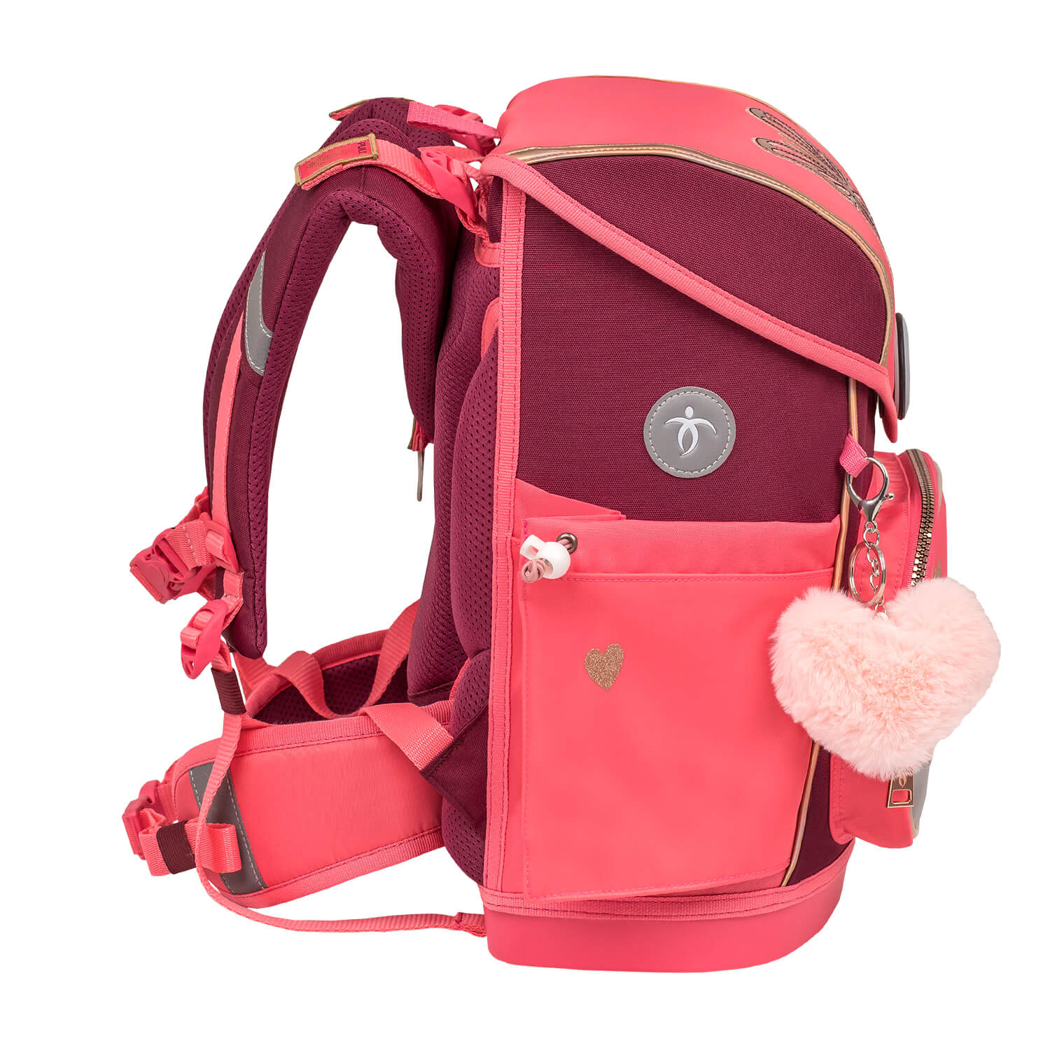 Premium Compact Plus Coral Schoolbag set 5pcs.