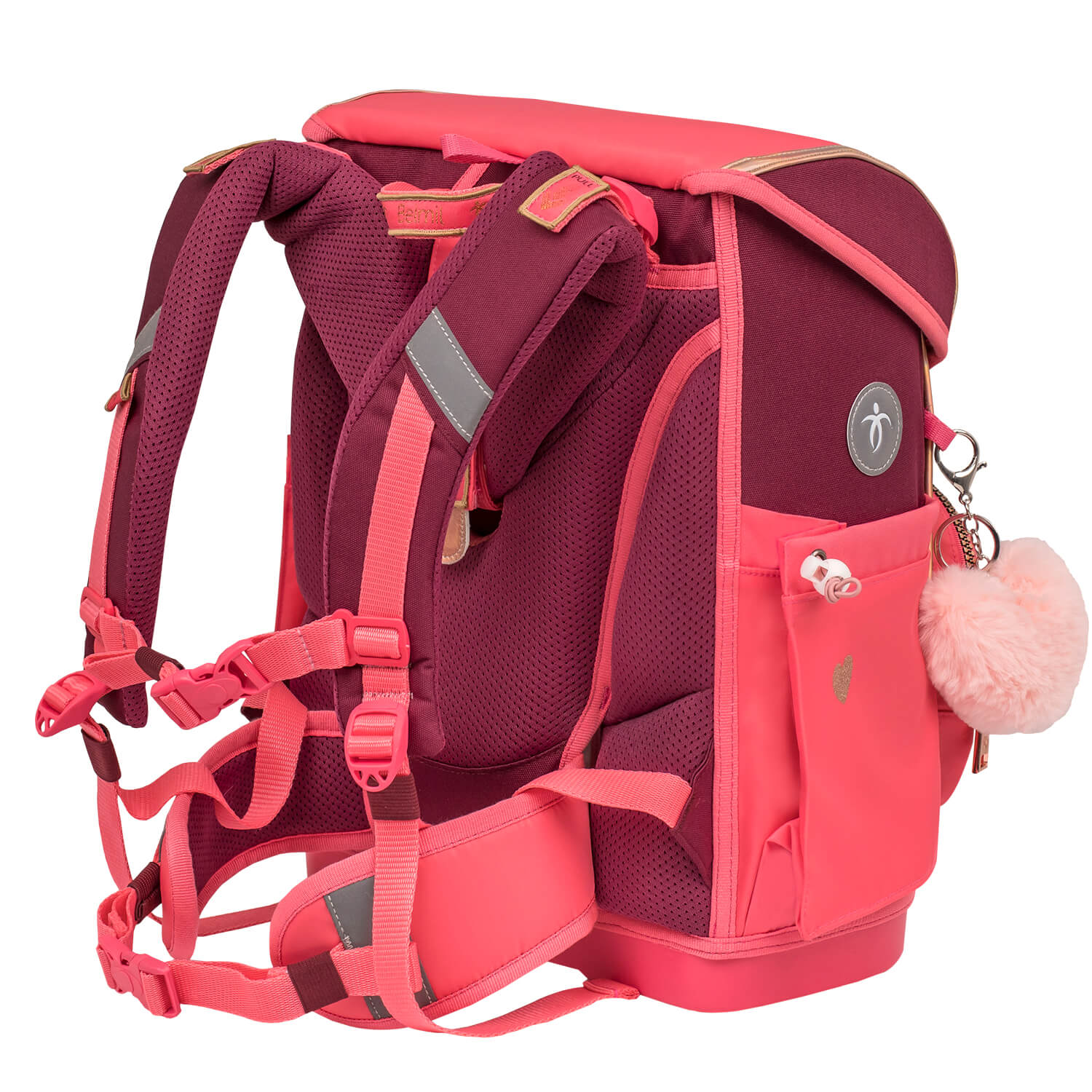 Premium Compact Plus Coral Schoolbag set 5pcs.