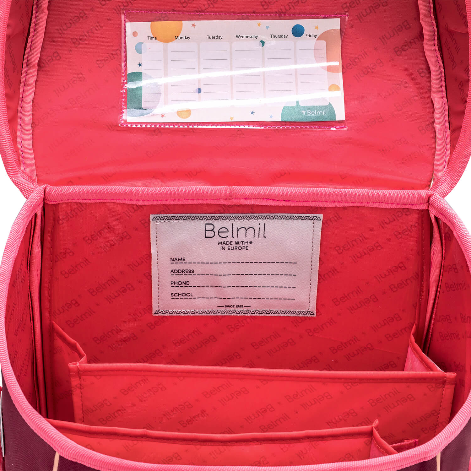 Premium Compact Plus Coral Schoolbag set 5pcs.