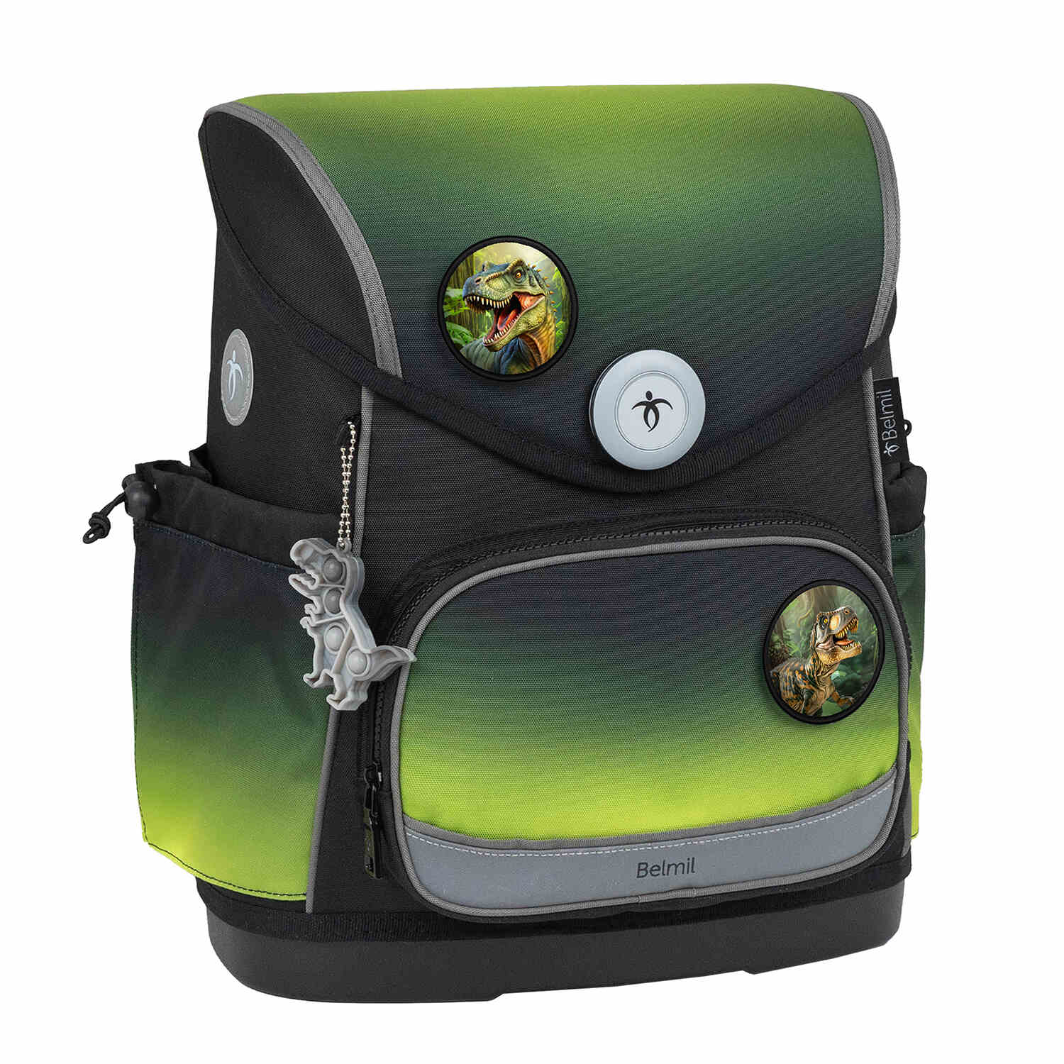 Premium Compact Plus Black Green Schoolbag set 5pcs.