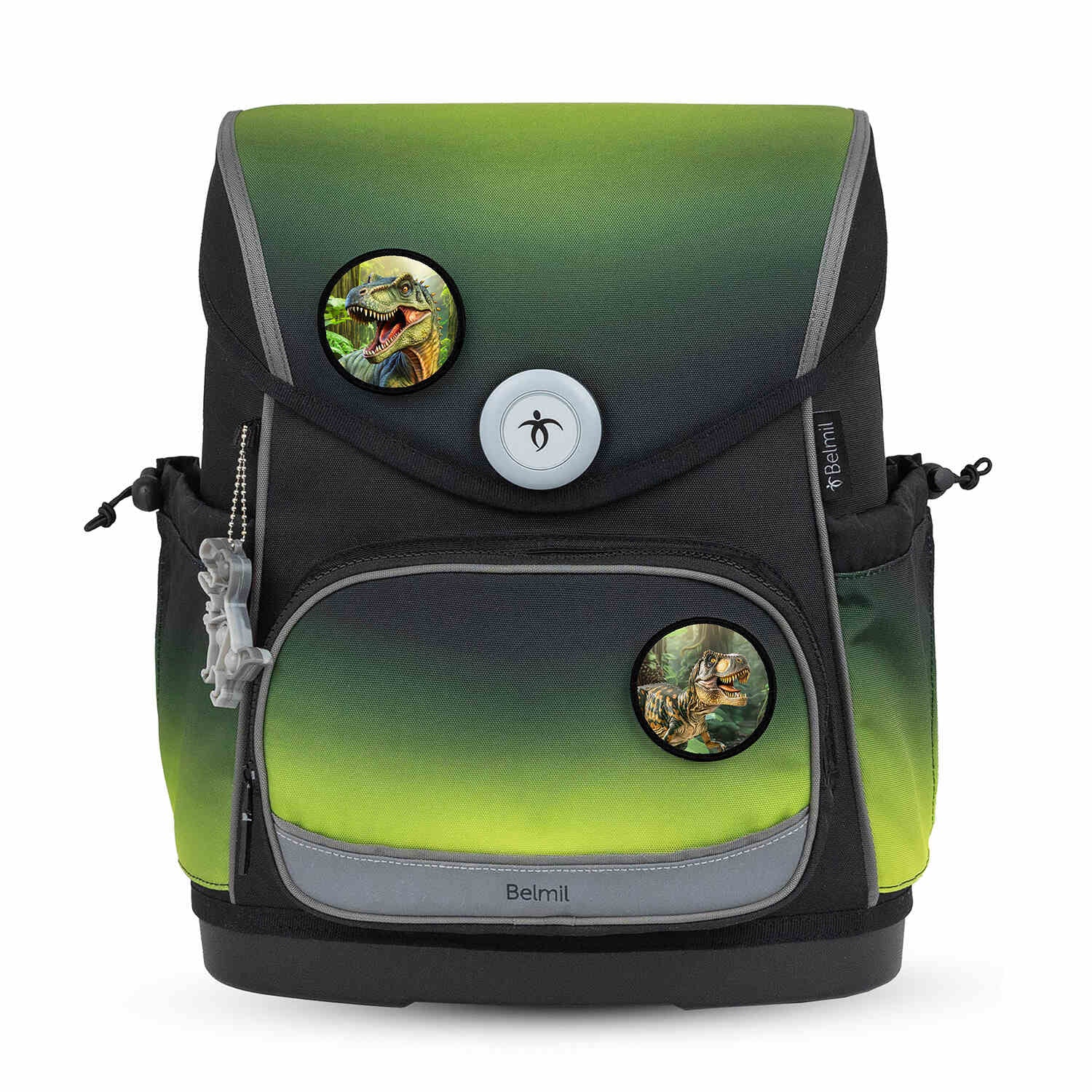 Premium Compact Plus Black Green Schoolbag set 5pcs.