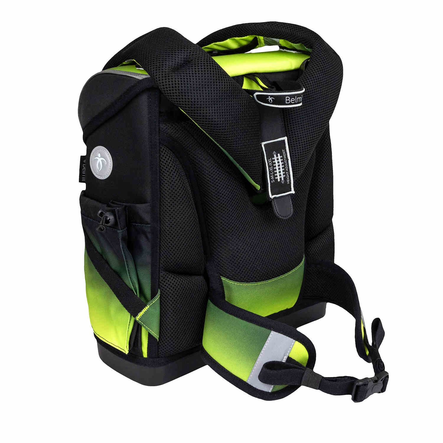 Premium Compact Plus Black Green Schoolbag set 5pcs.