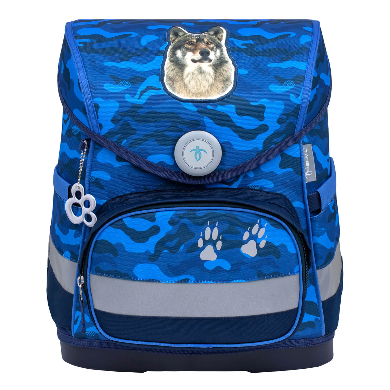 Compact Alpha Wolf schoolbag set 4 pcs